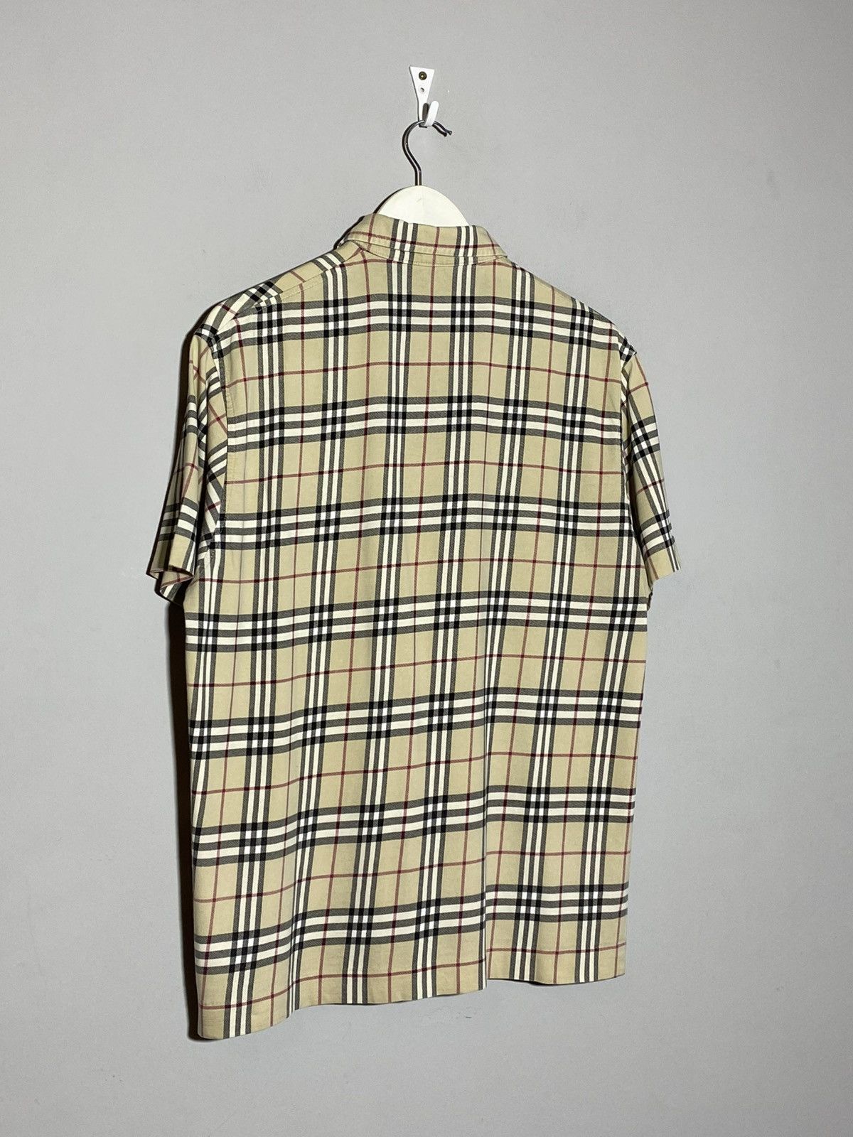 Burberry Vintage Burberry Nova Check All Over Print Polo T-shirt Size US L / EU 52-54 / 3 - 3 Thumbnail