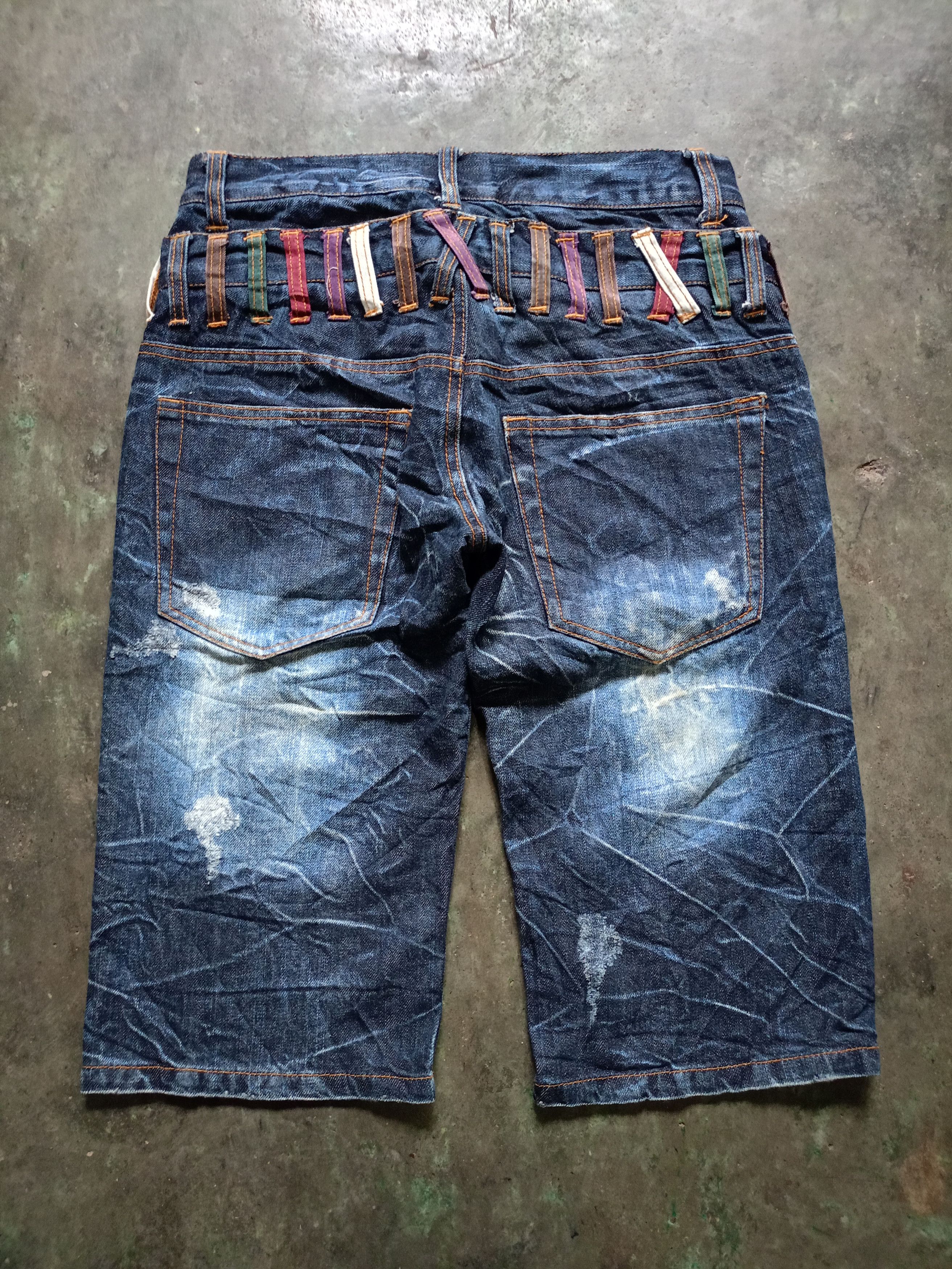 Japanese Brand Nylaus Denim Shorts Pants Size US 29 - 2 Thumbnail