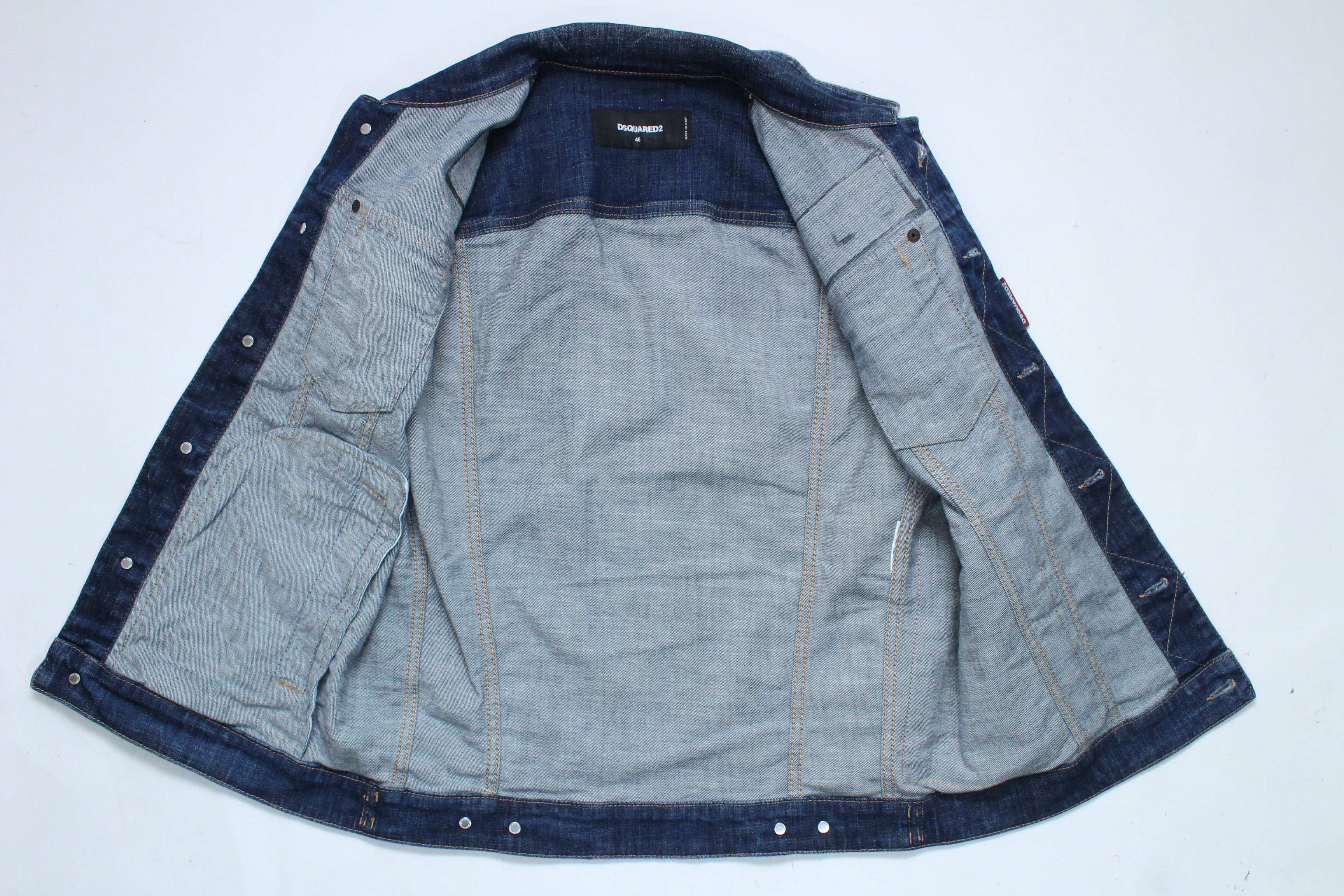 Dsquared2 Dsquared2 ICON Distressed Denim Vest Cargo Pocket IT 46 / S Size US S / EU 44-46 / 1 - 10 Thumbnail