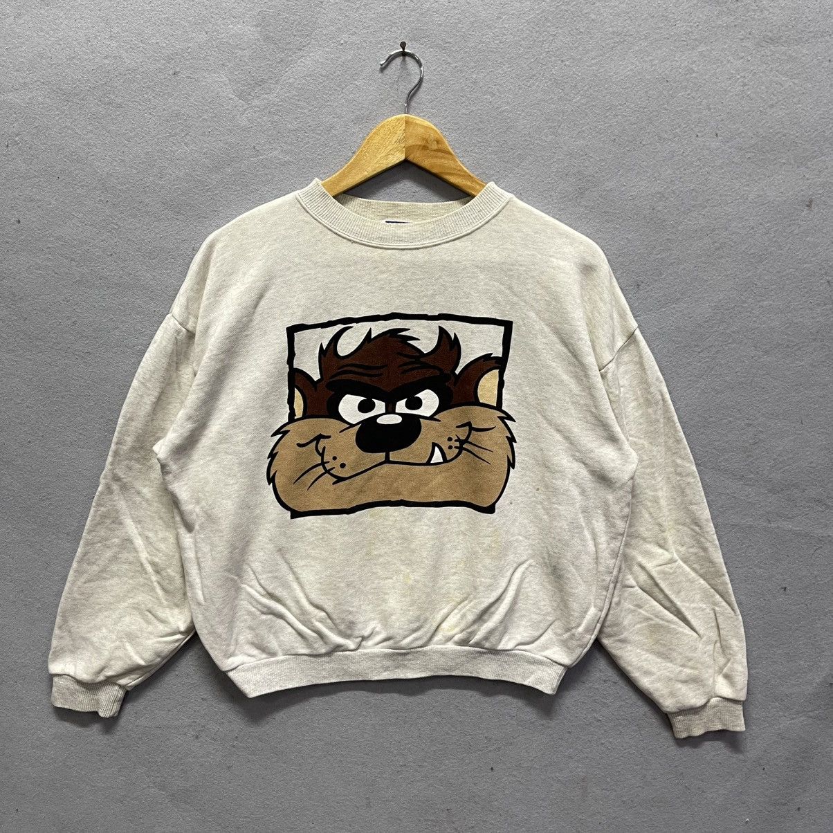 Warner Bros Vintage 1990s Looney Tunes Taz Sweatshirt (Tagged M) Size US M / EU 48-50 / 2 - 1 Thumbnail