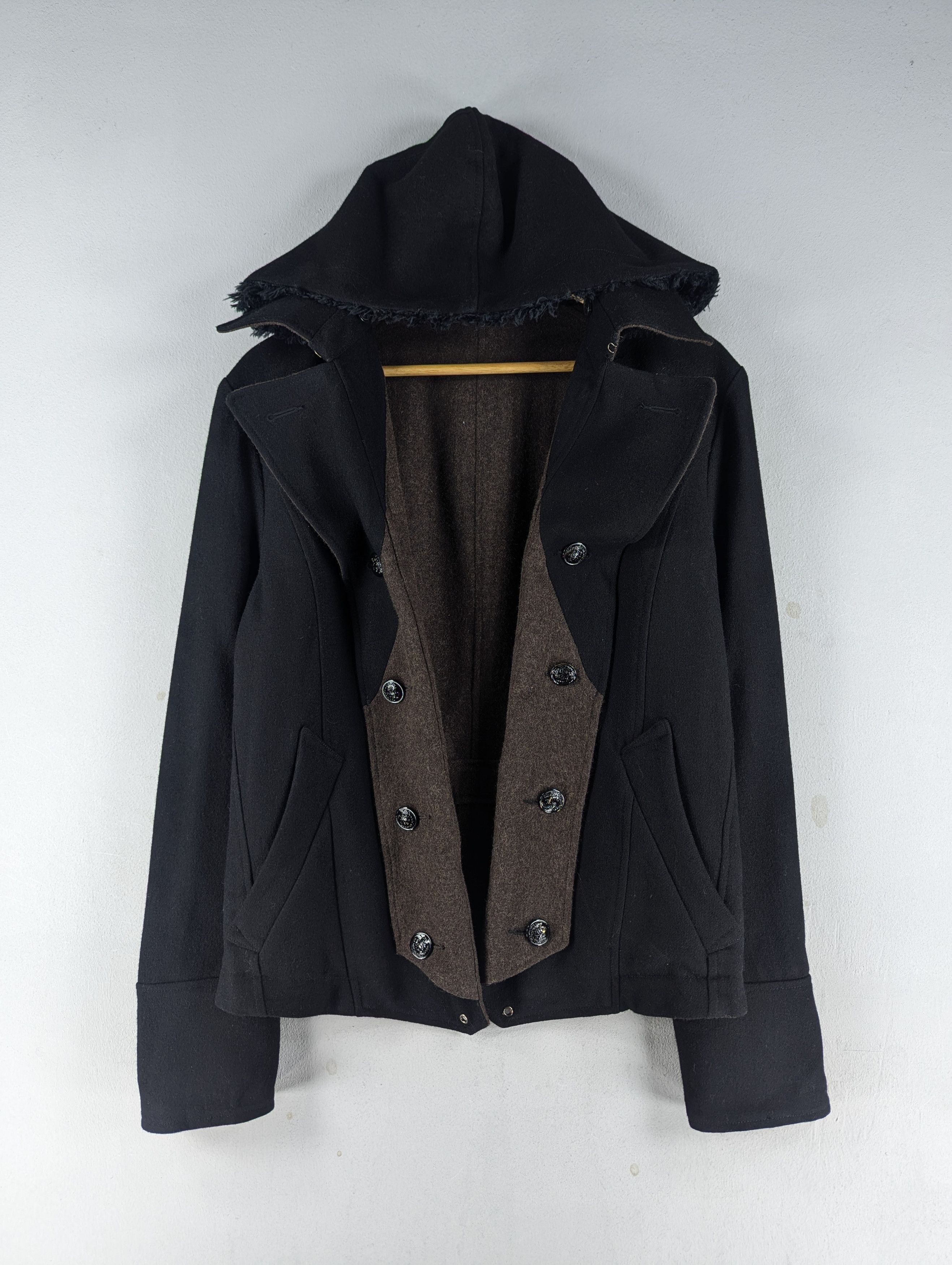 PPFM PPFM Double Collar Reversible Wool Hooded Jacket Size US L / EU 52-54 / 3 - 1 Thumbnail
