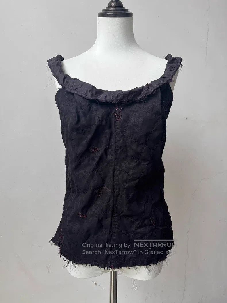 Other Junya Watanabe Embroidered crochet lace fringed vest Size M / US 6-8 / IT 42-44 - 2 Thumbnail