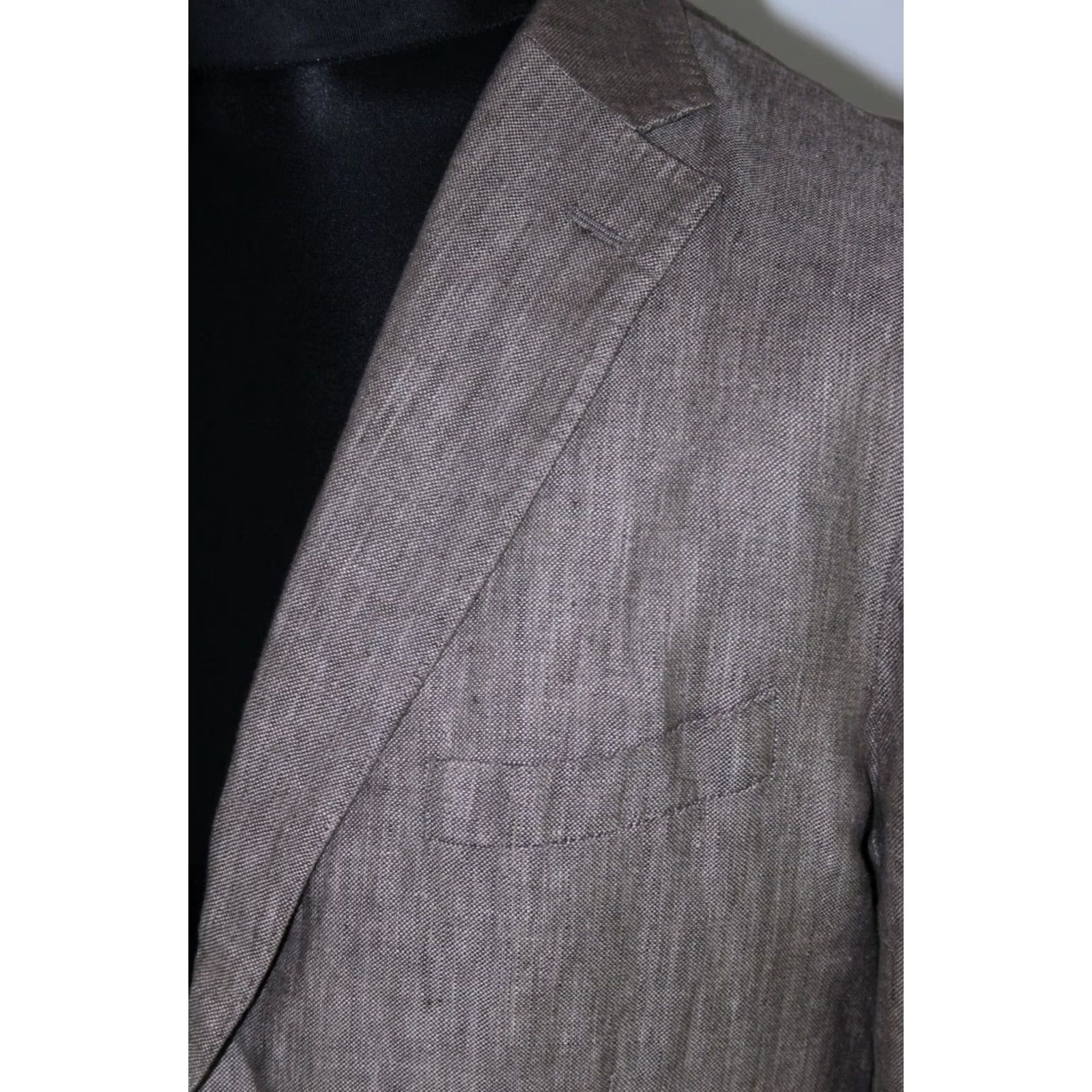Vintage Mario Conti Mens Suit Blazer Jacket 100% Linen Size 50 Vintage Chest 50 Mens Blazer Jacket 50 Linen Mario Conti Mens Jacket Size 50R - 3 Thumbnail