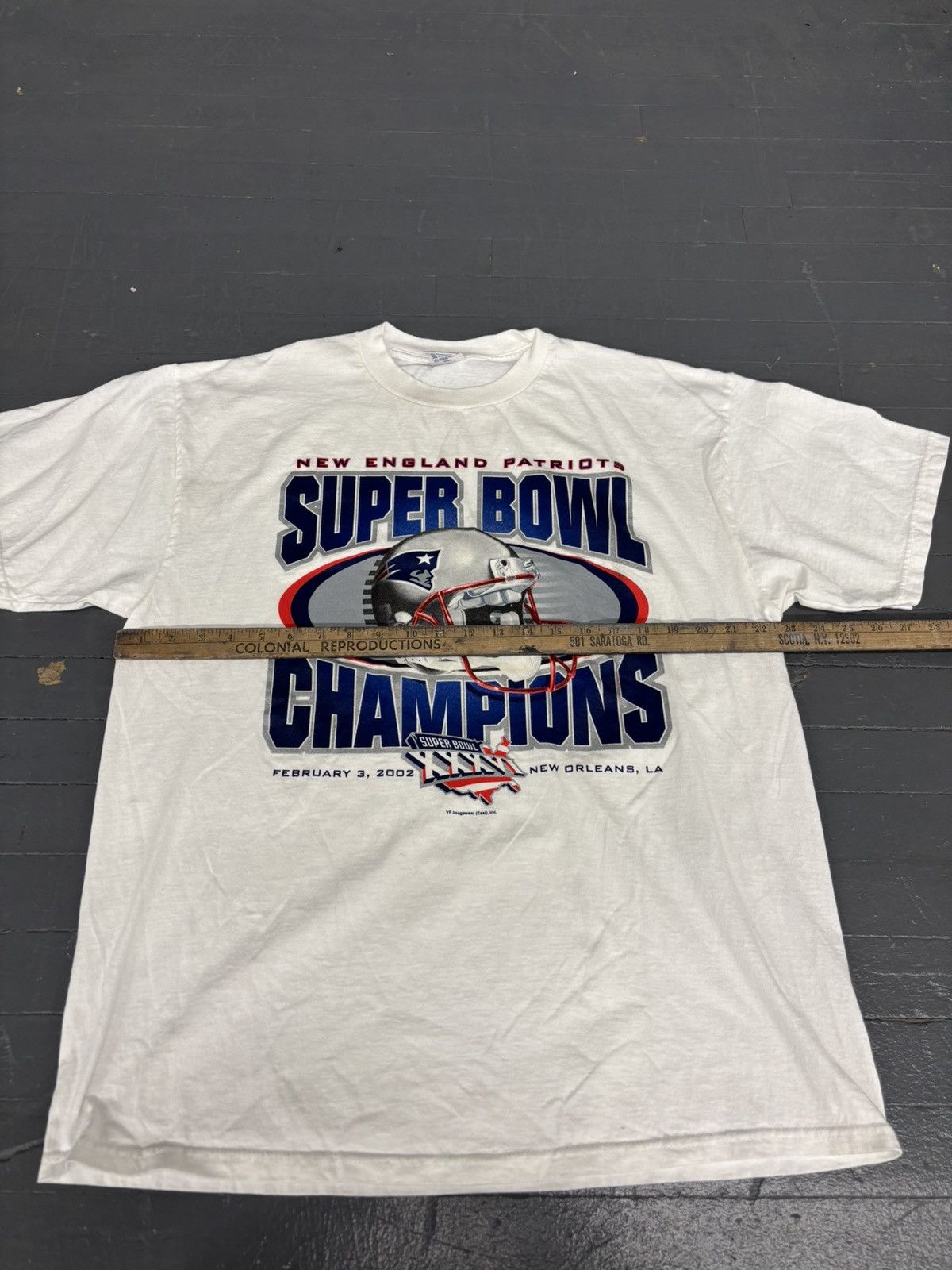 NFL × Vintage Y2K 2002 Super Bowl xxxvi champions patriots tee Size US XL / EU 56 / 4 - 5 Thumbnail