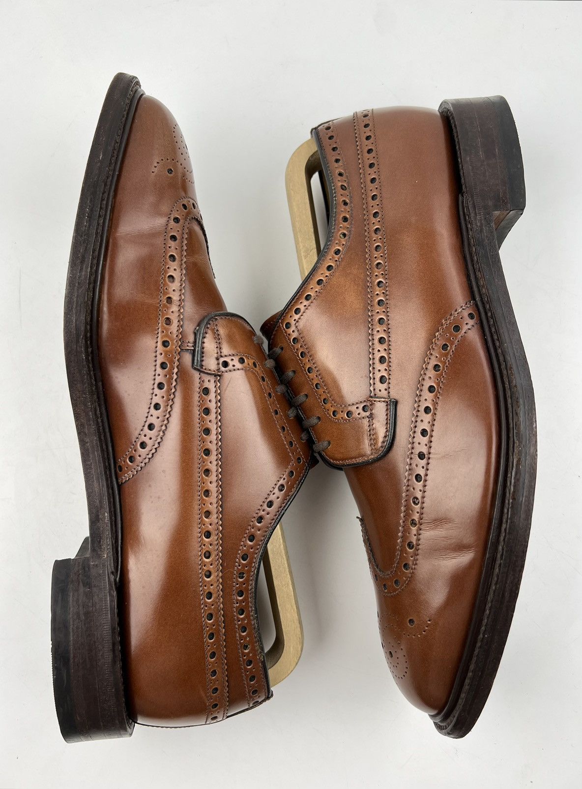 Loake LOAKE Brogues Leather Shoes Made in England Brown Men’s Size US 12 / EU 45 - 14 Thumbnail