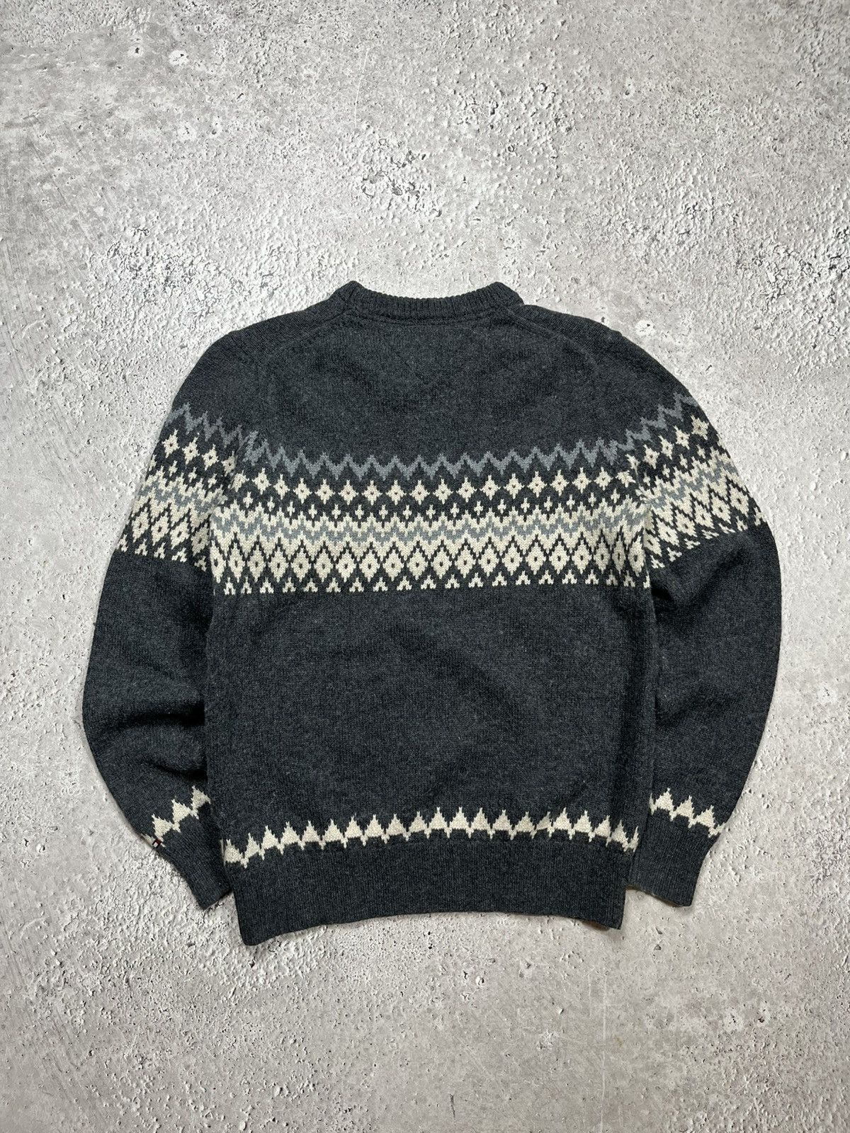 Tommy Hilfiger Tommy Hilfiger Nordic Wool Blend Sweater Grey Fair Isle Size US S / EU 44-46 / 1 - 11 Thumbnail