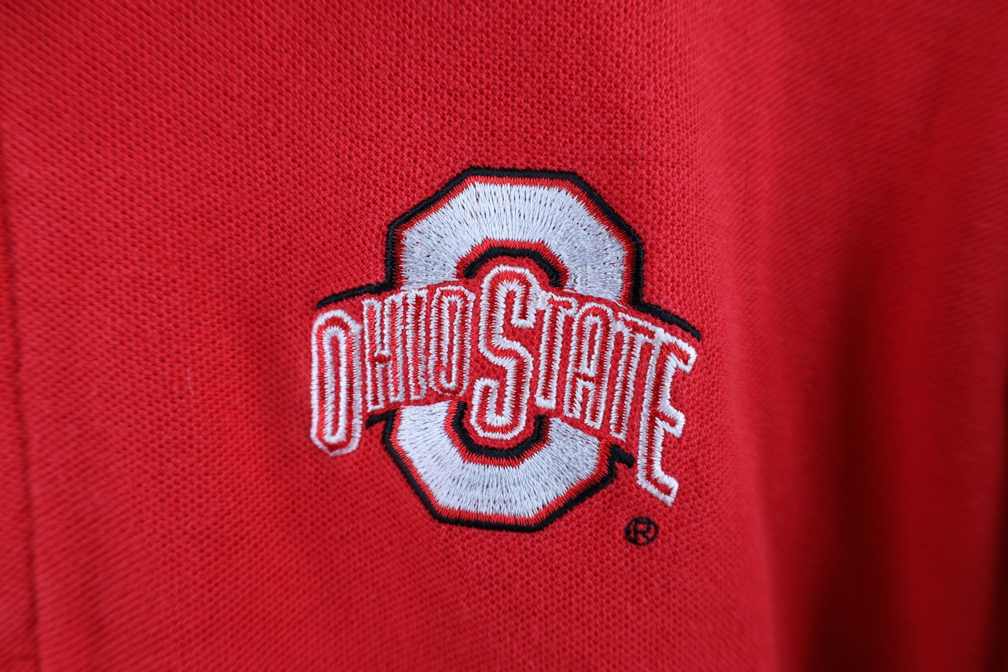 Vintage Vintage 90s Ohio State University Long Sleeve Polo Shirt Size US M / EU 48-50 / 2 - 4 Thumbnail