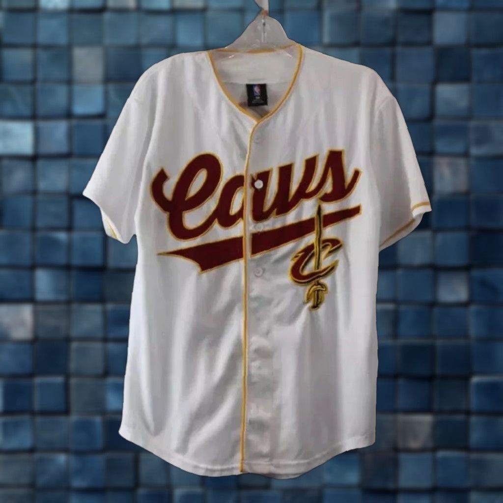 NBA VINTAGE Women’s NBA Cleveland Cavaliers Basketball #70 ButtonUp Baseball Jersey Size Sm Size S / US 4 / IT 40 - 1 Thumbnail