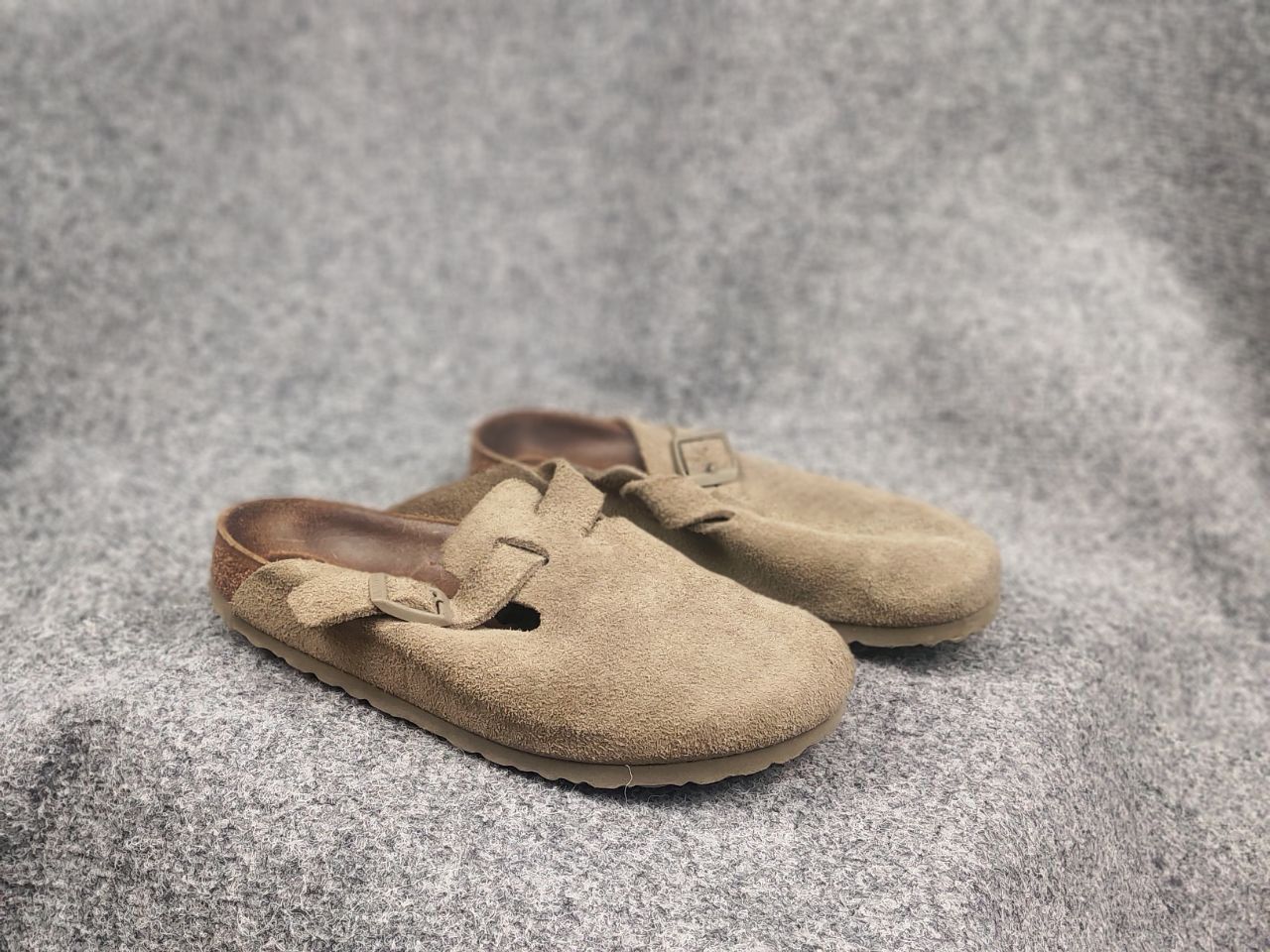 Birkenstock Vintage Birkenstock boston soft leather taupe sandal Shoes Size US 8 / IT 38 - 14 Thumbnail