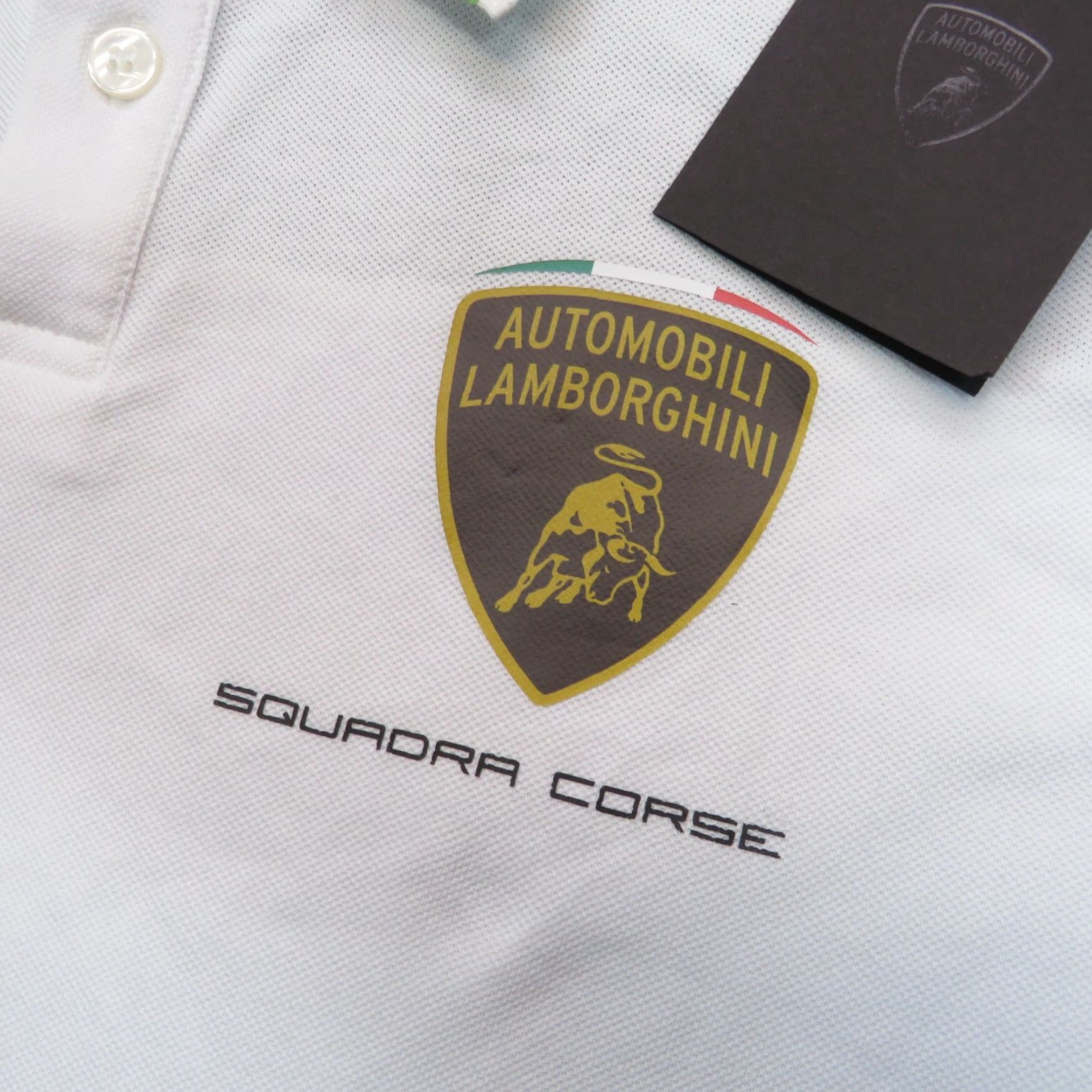 Lamborghini Lamborghini Polo Shirt Mens XS White Collared Polo Button Embroidered Logo Short Sleeve Knit Cotton Regular Shirt, Cars, Designer, Italian, 90s? Size US XS / EU 42 / 0 - 5 Thumbnail