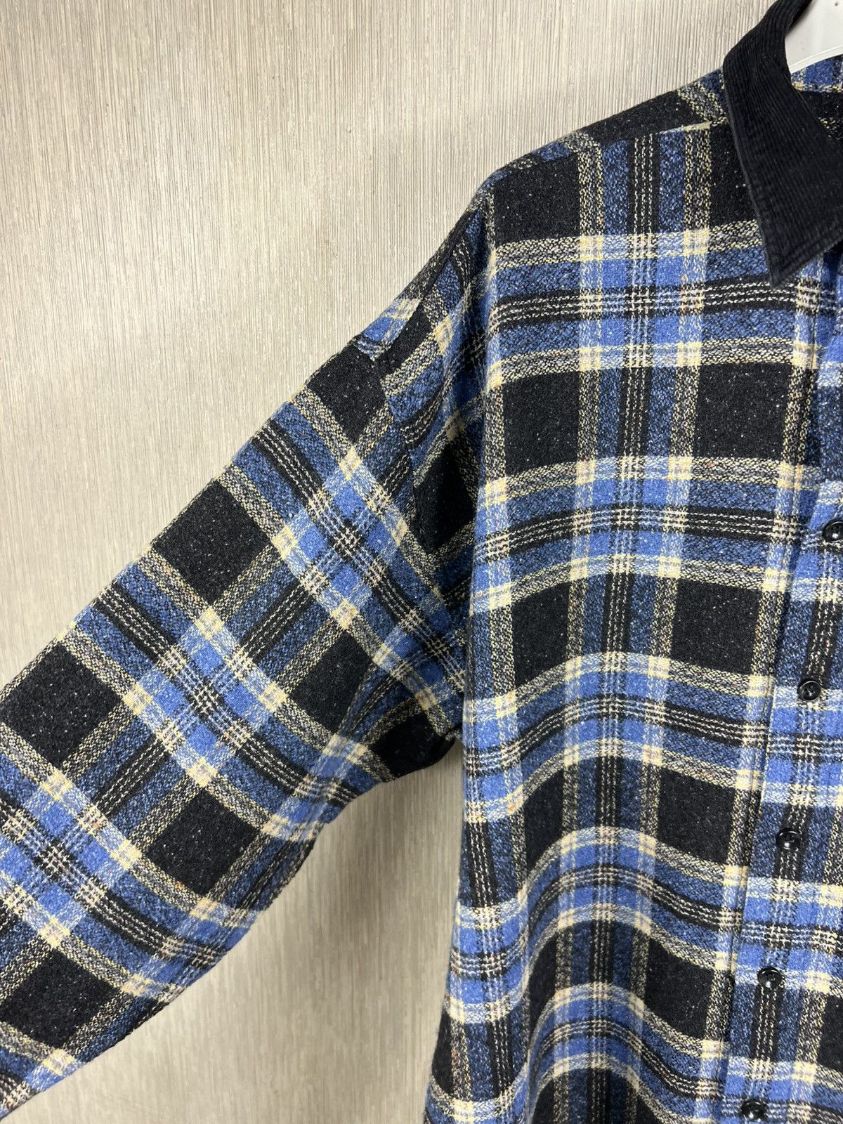 Kapital Vintage 90s Jean Maseric plaid knitted checked shirt retro Size US L / EU 52-54 / 3 - 13 Thumbnail