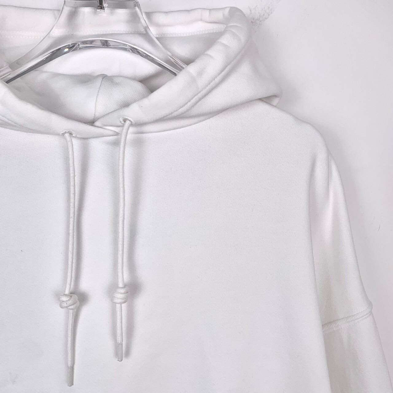 Balenciaga Balenciaga White Drawstring Logo Hoodie S Size US S / EU 44-46 / 1 - 6 Thumbnail