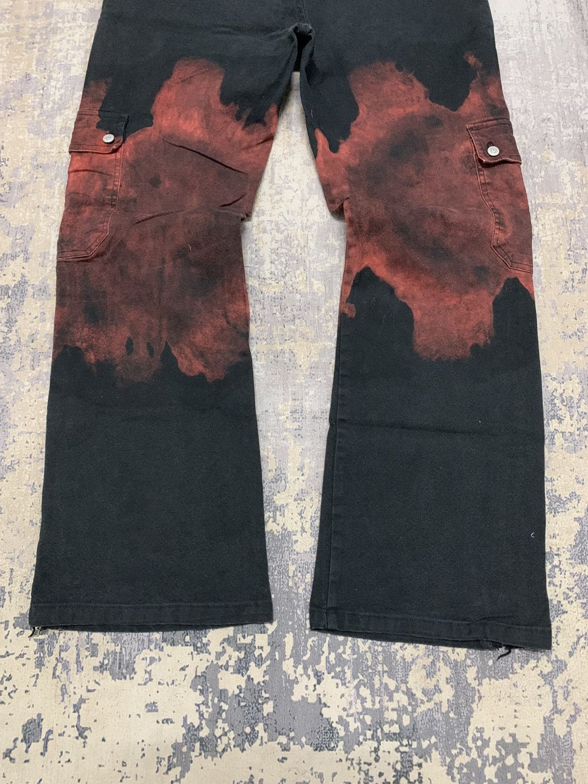 If Six Was Nine Japanese Brand Buffalo Bleach Dye Cropped Cargo Pant 31x28.5 Size US 32 / EU 48 - 8 Thumbnail