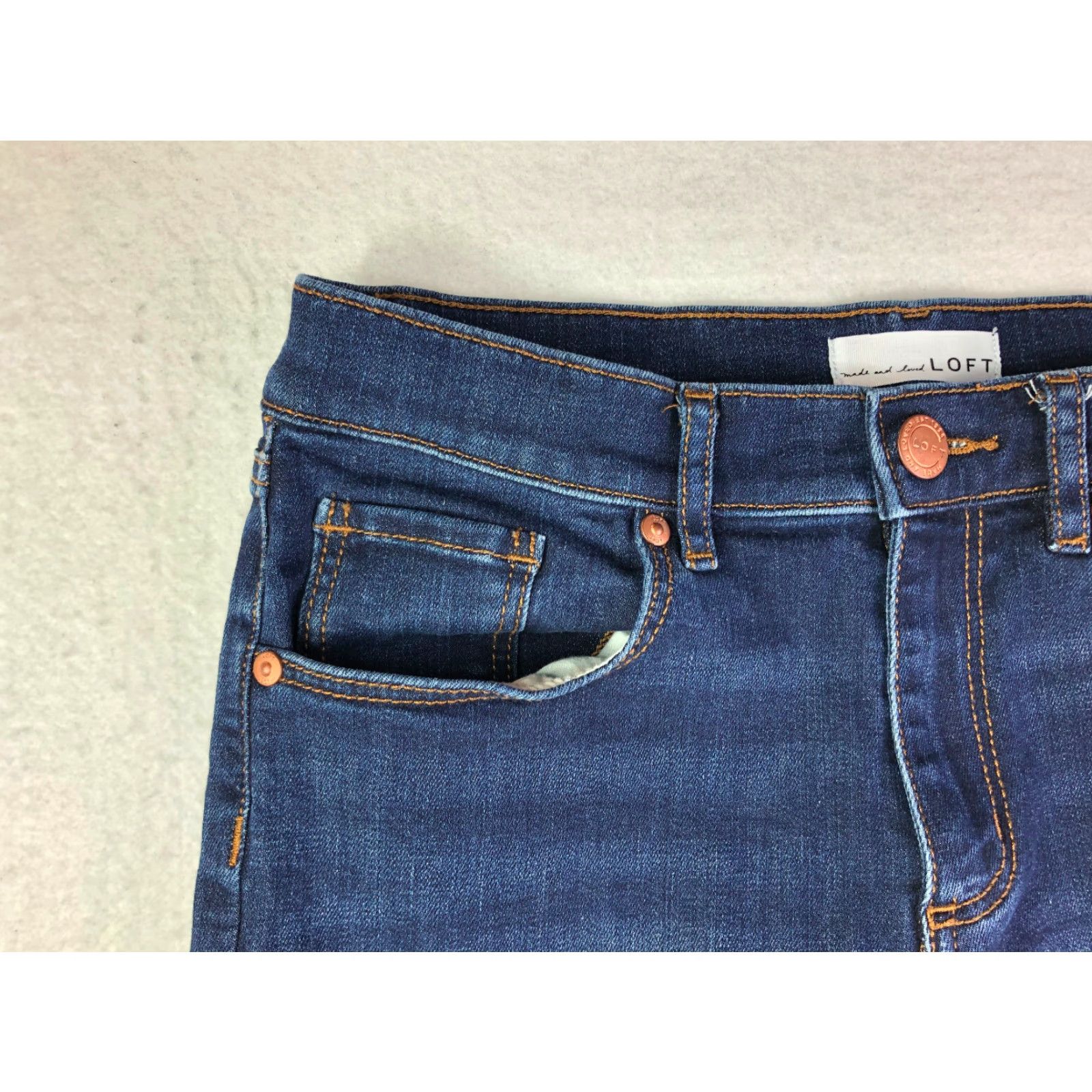 Loft LOFT Jeans Skinny Juniors Size 6 28P 28x23 Measured Blue Denim Size 28" / US 6 / IT 42 - 3 Thumbnail