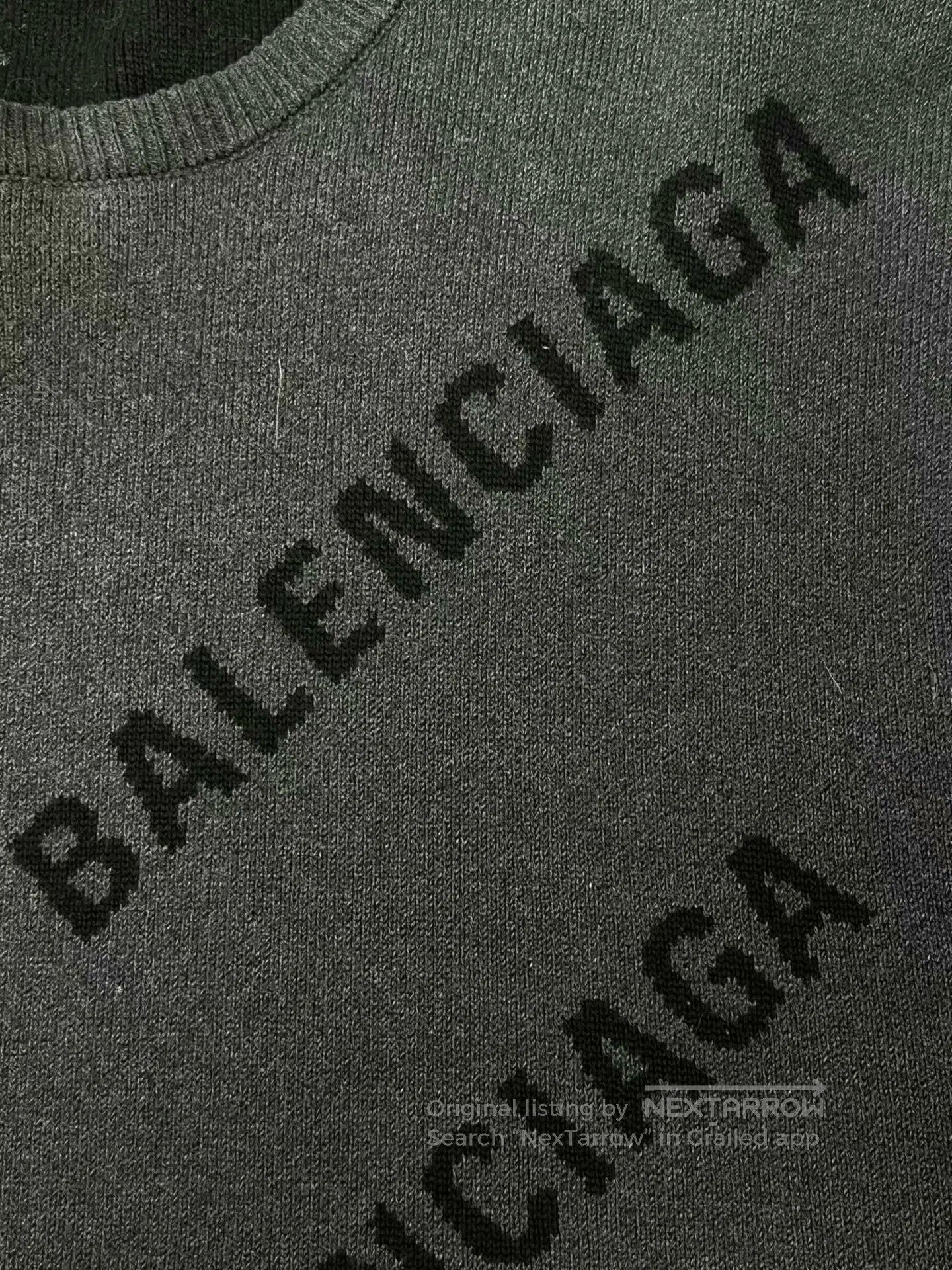 Balenciaga balenciaga logo print long sleeve sweater. Size US M / EU 48-50 / 2 - 3 Thumbnail