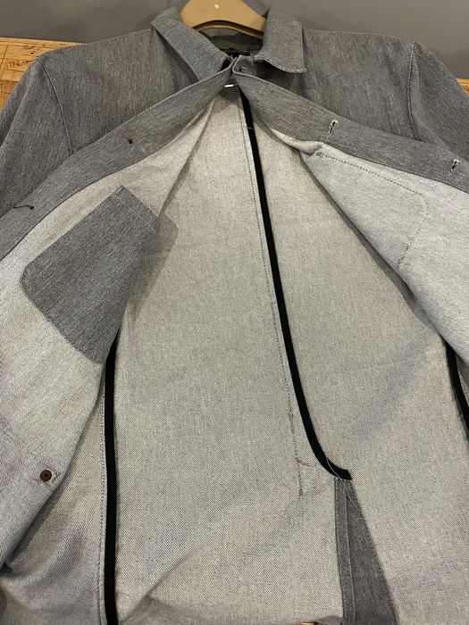 Epaulet Epaulet Grey Denim Chore Coat Grailed