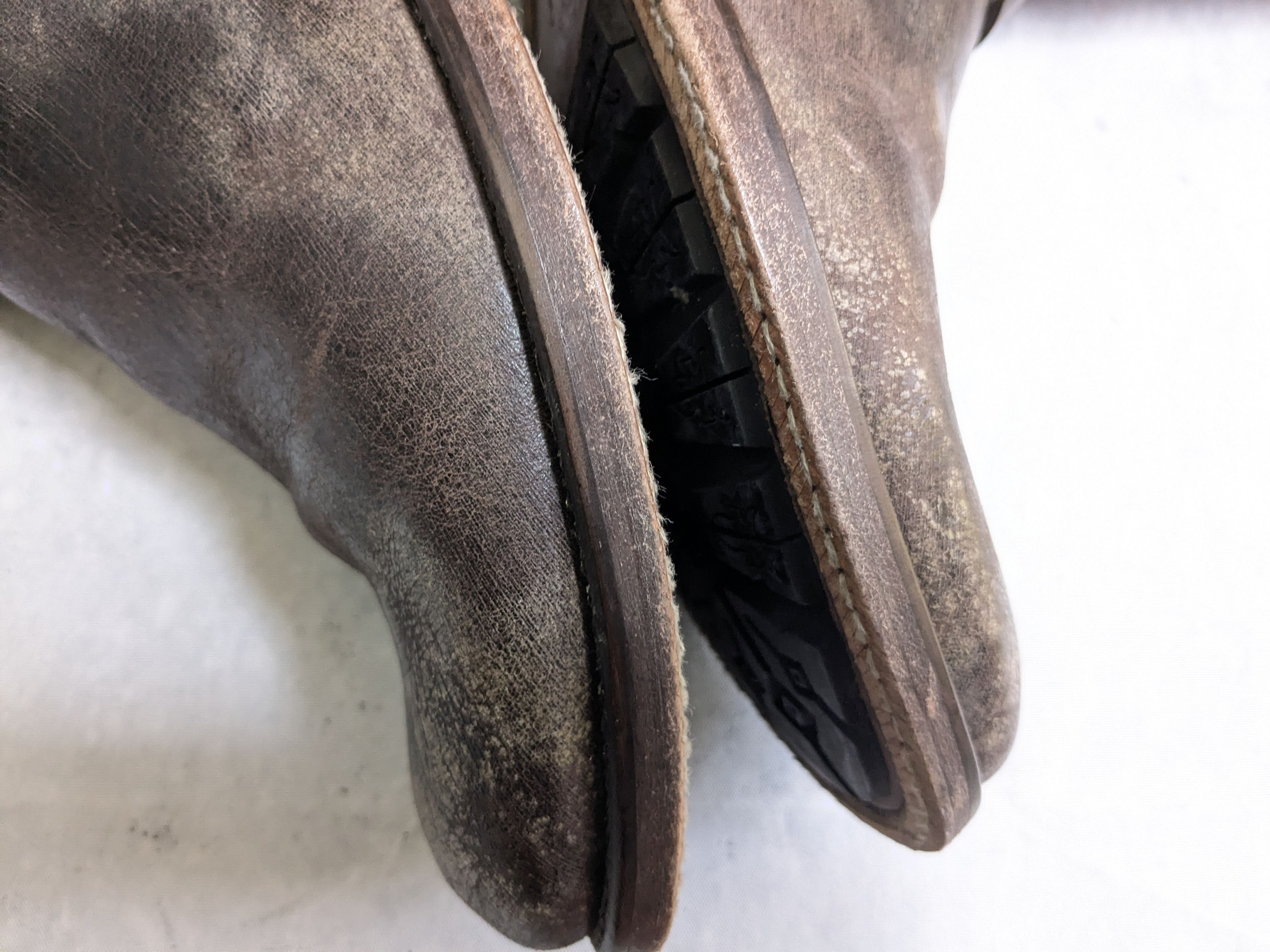 Frye Frye Harness Brown Leather 9.5 D Leather Buckle Punk Size US 9.5 / EU 42-43 - 6 Thumbnail