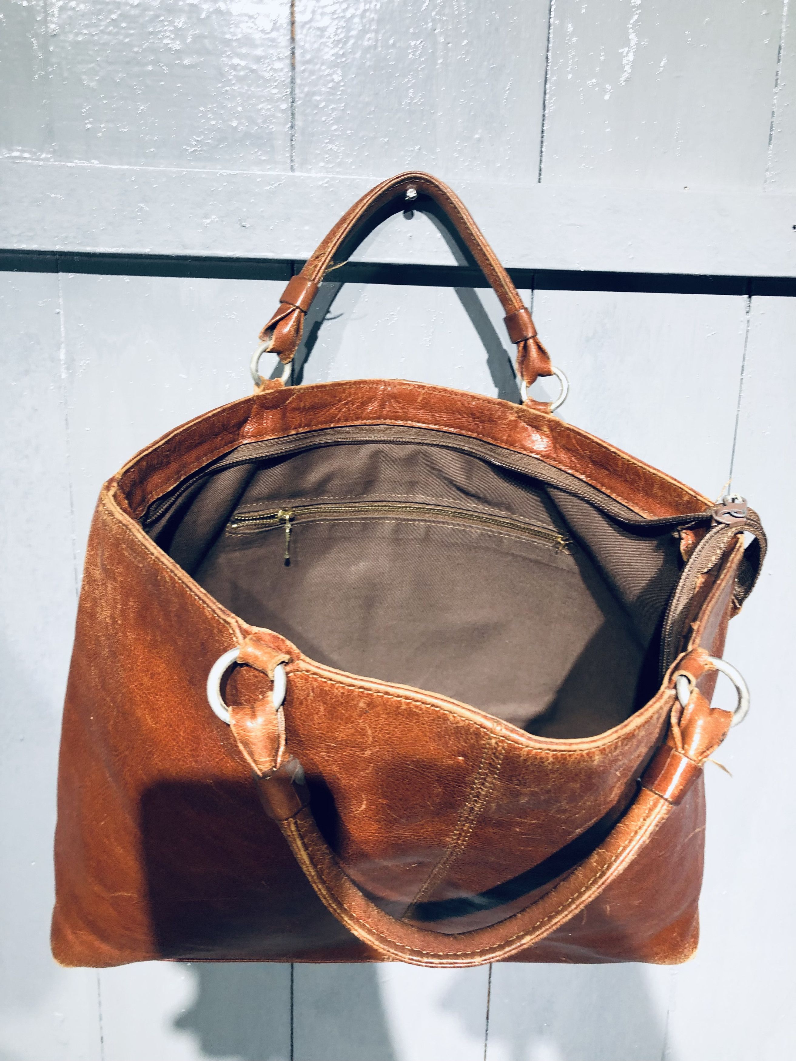 Genuine Leather × Leather JAPANESE STREEWEAR FASHION STYLE LEATHER HANDCARRY BAG Size ONE SIZE - 8 Thumbnail