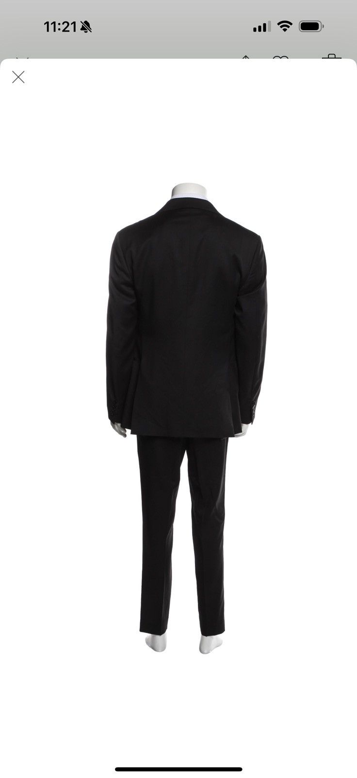 Cantarelli CANTARELLI VIRGIN WOOL DOUBLE BREAST TWO PIECE SUIT Size 40R - 3 Thumbnail