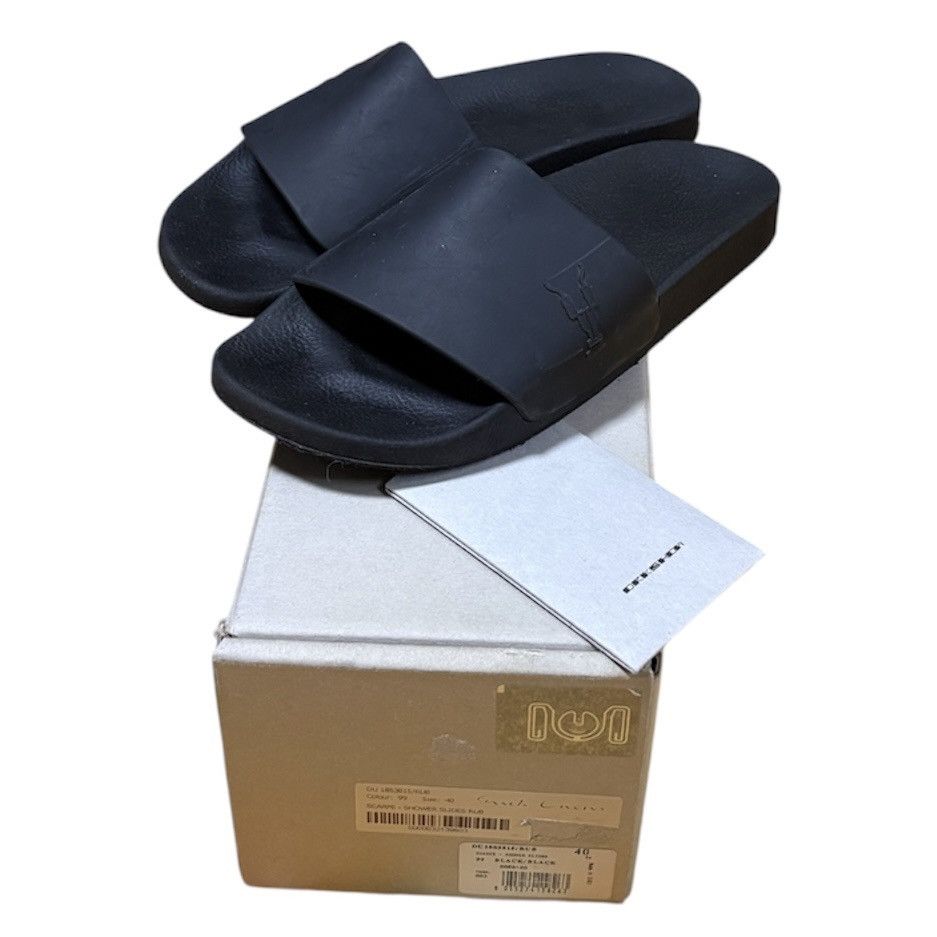 Rick Owens Drkshdw SS2018 RICK OWENS DRKSHDW SHOWER SLIDES RUBBER Size US 7.5 / EU 40-41 - 2 Thumbnail