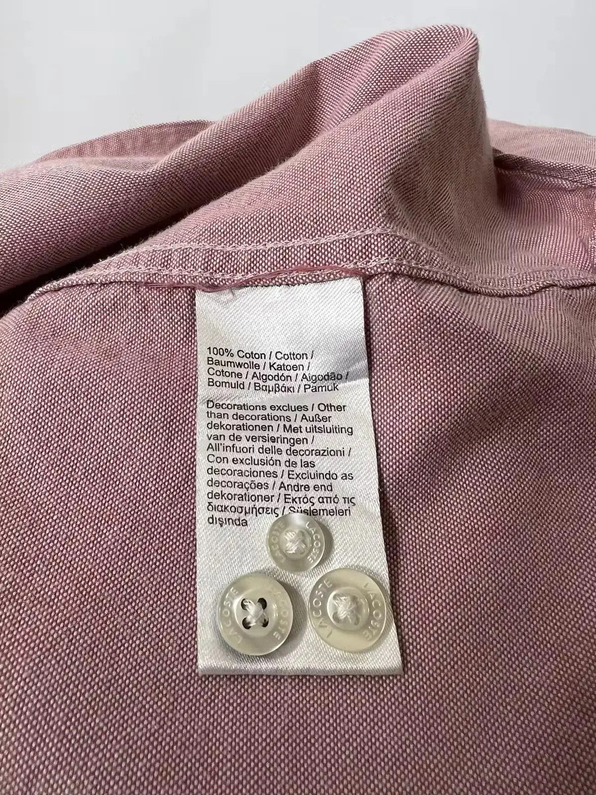 Designer × Lacoste × Vintage Lacoste luxury long sleeve shirt Size US L / EU 52-54 / 3 - 4 Thumbnail