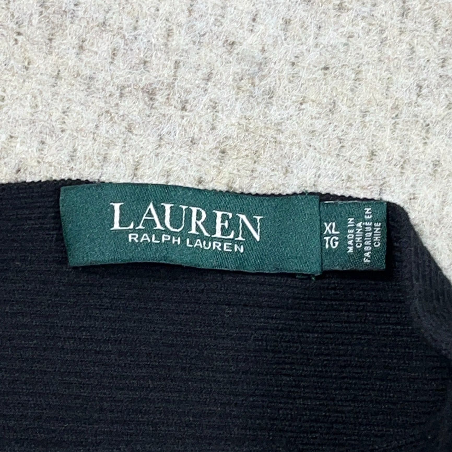 Ralph Lauren Lauren Ralph Lauren Sweater Women Black Long Sleeve Collarless Neck Lightweight Size M / US 6-8 / IT 42-44 - 3 Thumbnail