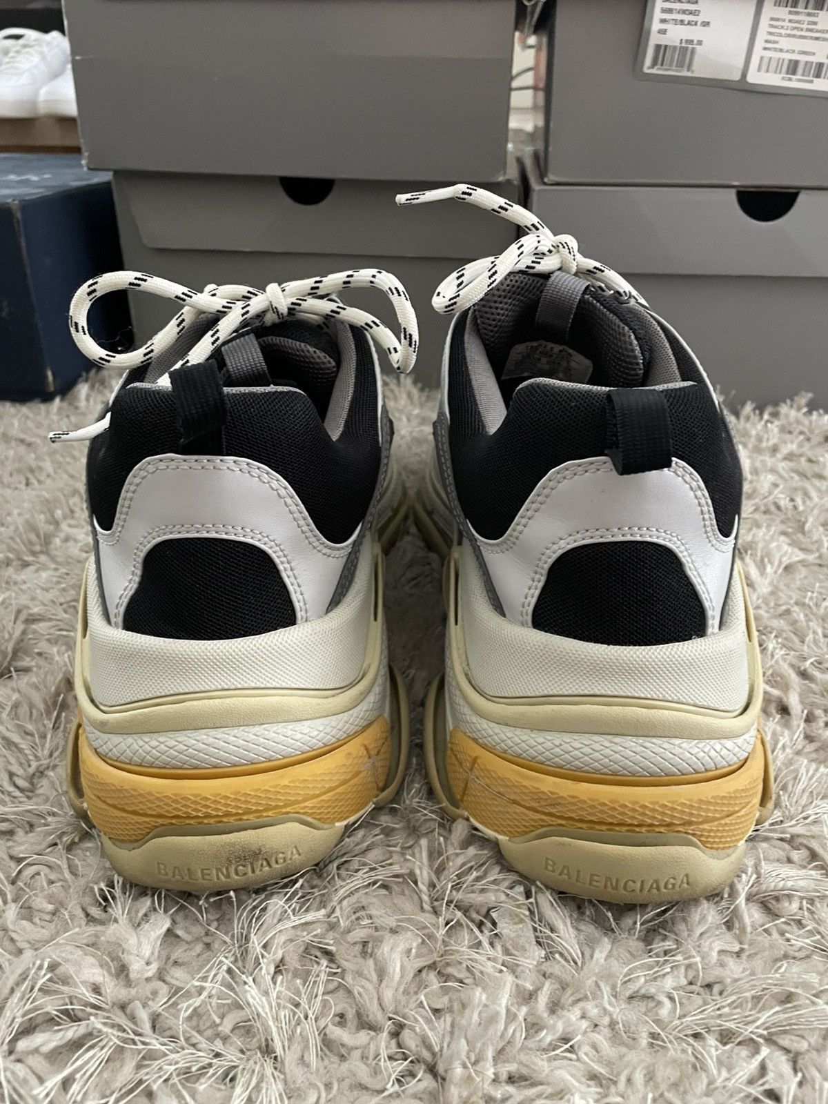 Balenciaga Balenciaga Triple S Grey/Yellow Size US 13 / EU 46 - 6 Thumbnail
