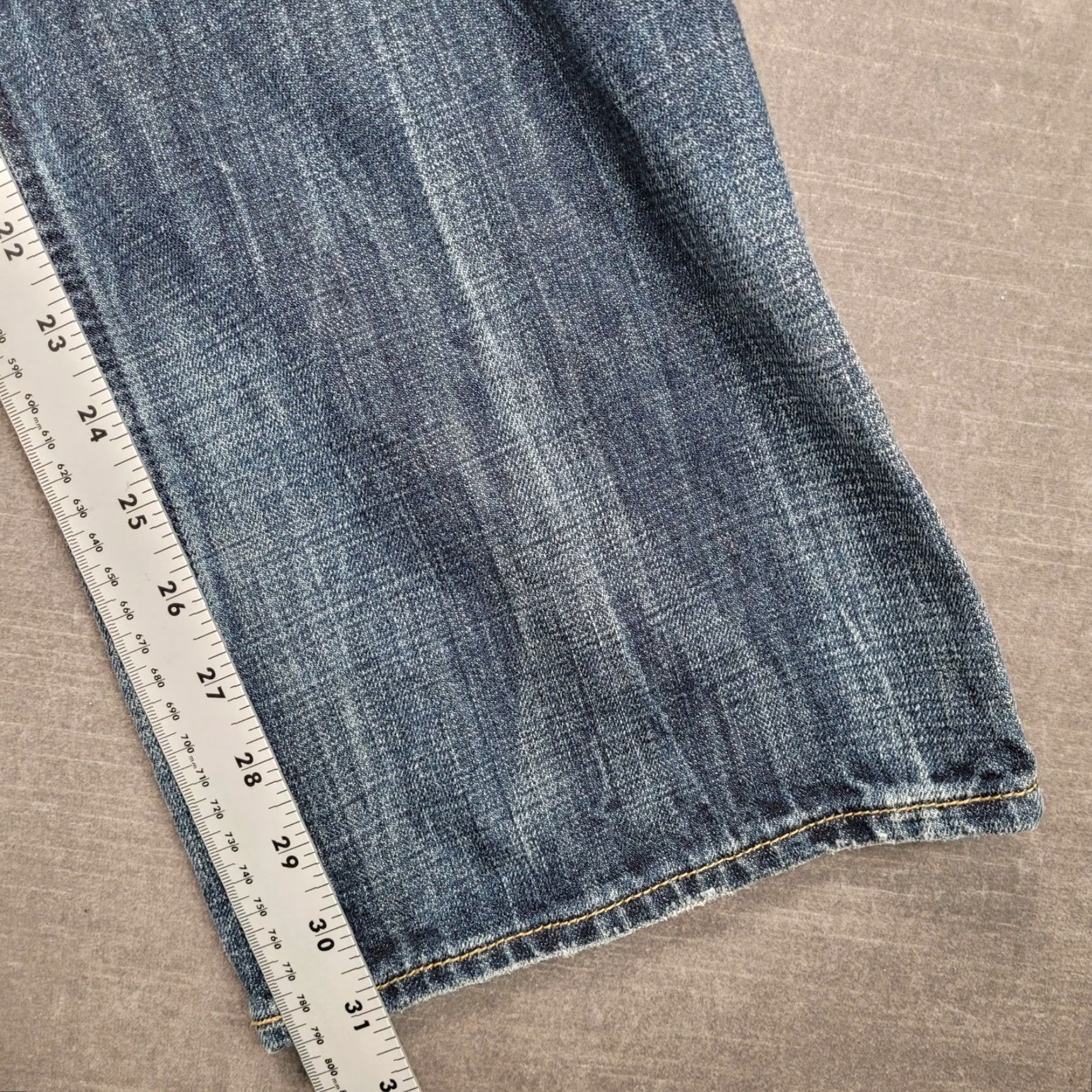 American Eagle Outfitters American Eagle Mens Bootcut Jeans Blue Wash 36x31 Size 34 Inseam 32 Distressed Size US 36 / EU 52 - 6 Thumbnail