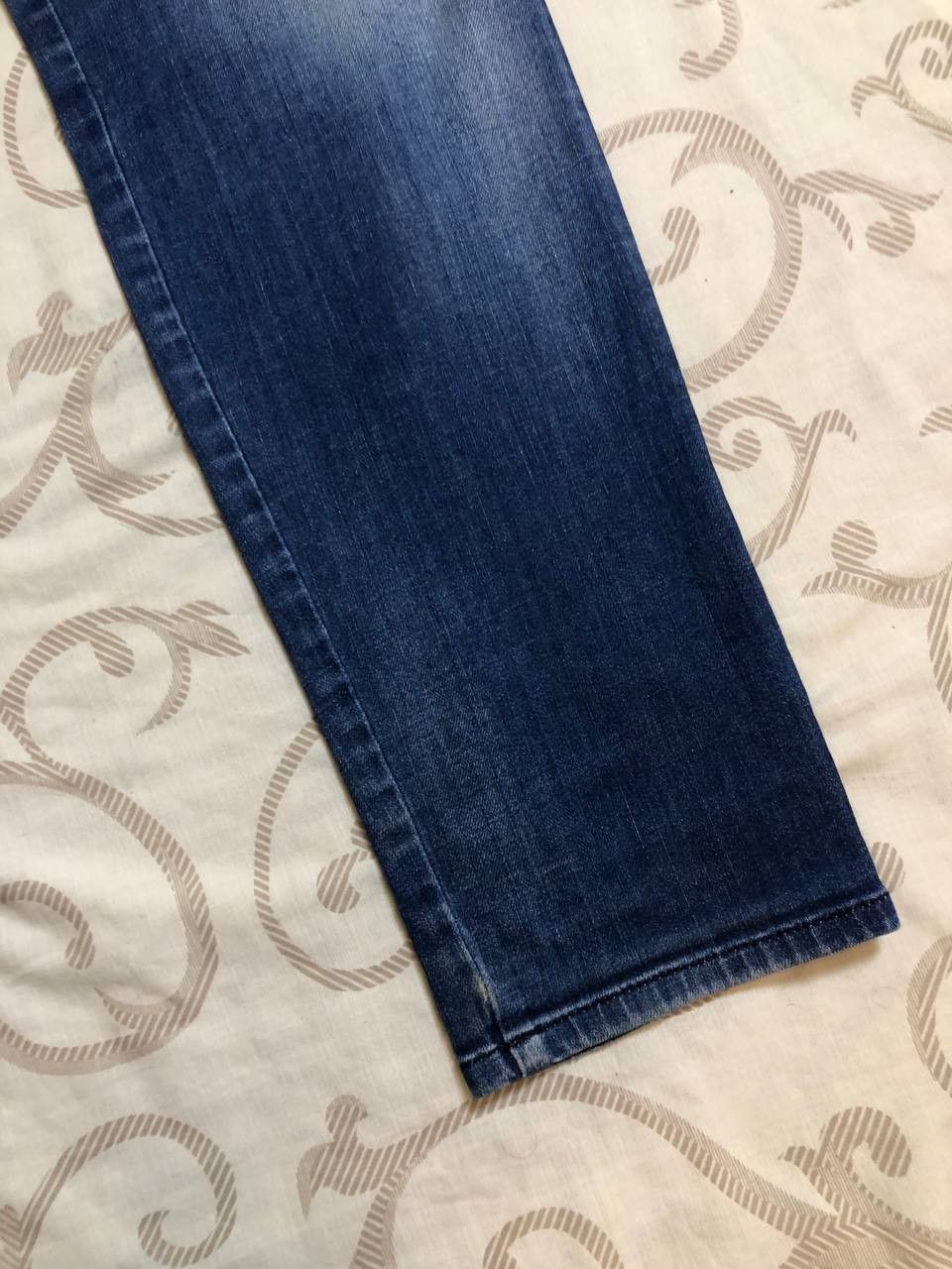 Diesel Diesel D-Bazer Tapered Distressed Dark Blue Jeans Size US 31 - 5 Thumbnail