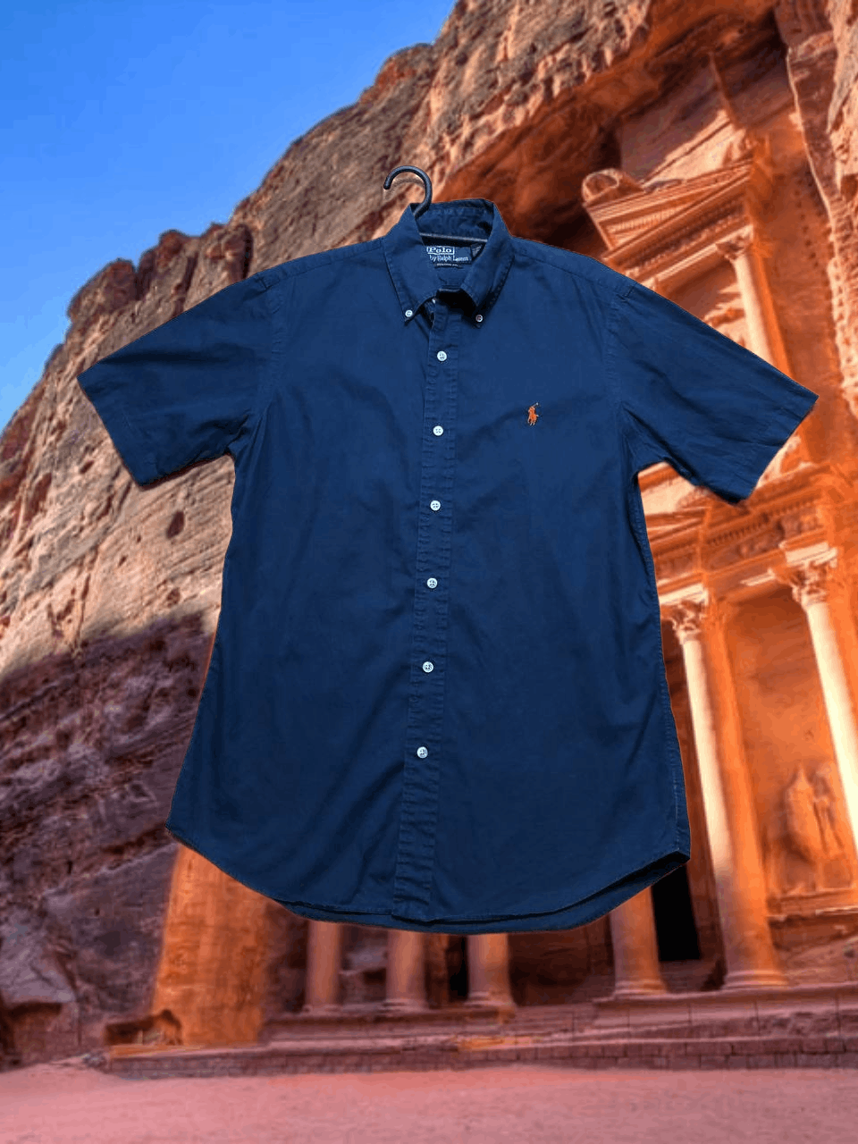 Polo Ralph Lauren Vintage Shirt blue Polo Ralph Lauren custom fit Y2K size s Size US S / EU 44-46 / 1 - 1 Thumbnail