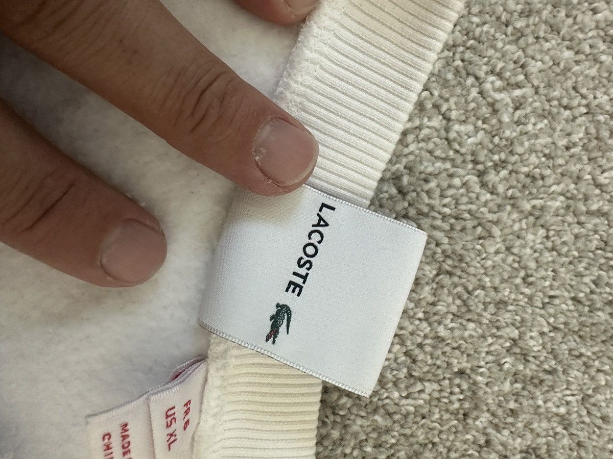 Lacoste × Supreme Supreme Lacoste Pique Crewneck Size US XL / EU 56 / 4 - 4 Thumbnail