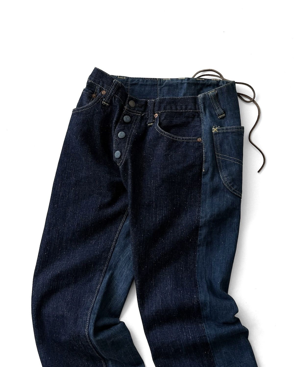 Maison MIHARA YASUHIRO MIHARAYASUHIRO x SUGARCANE BACK LACE-UP BOOTCUT JEANS Size US 28 / EU 44 - 2 Thumbnail