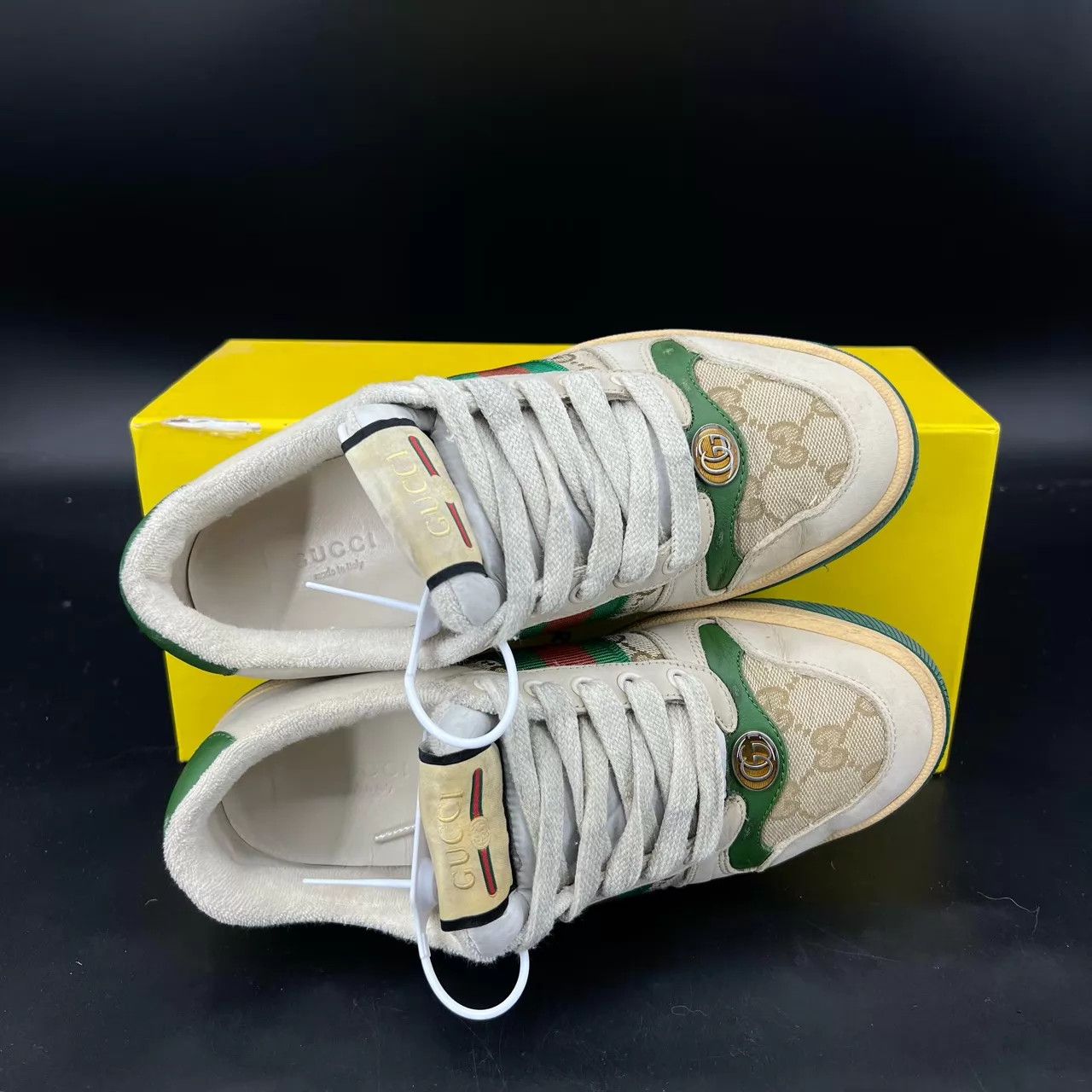 Gucci Gucci Green Distressed Sneaker 36, Boxed, Like New Size US 5.5 / IT 35.5 - 2 Thumbnail