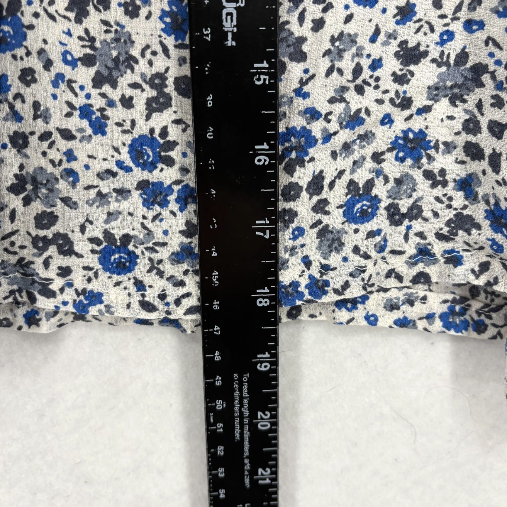 Lucky Brand Lucky Brand Blouse Womens Petite Small Blue Floral Boho Tassel Peasant Top NWT Size S / US 4 / IT 40 - 7 Thumbnail
