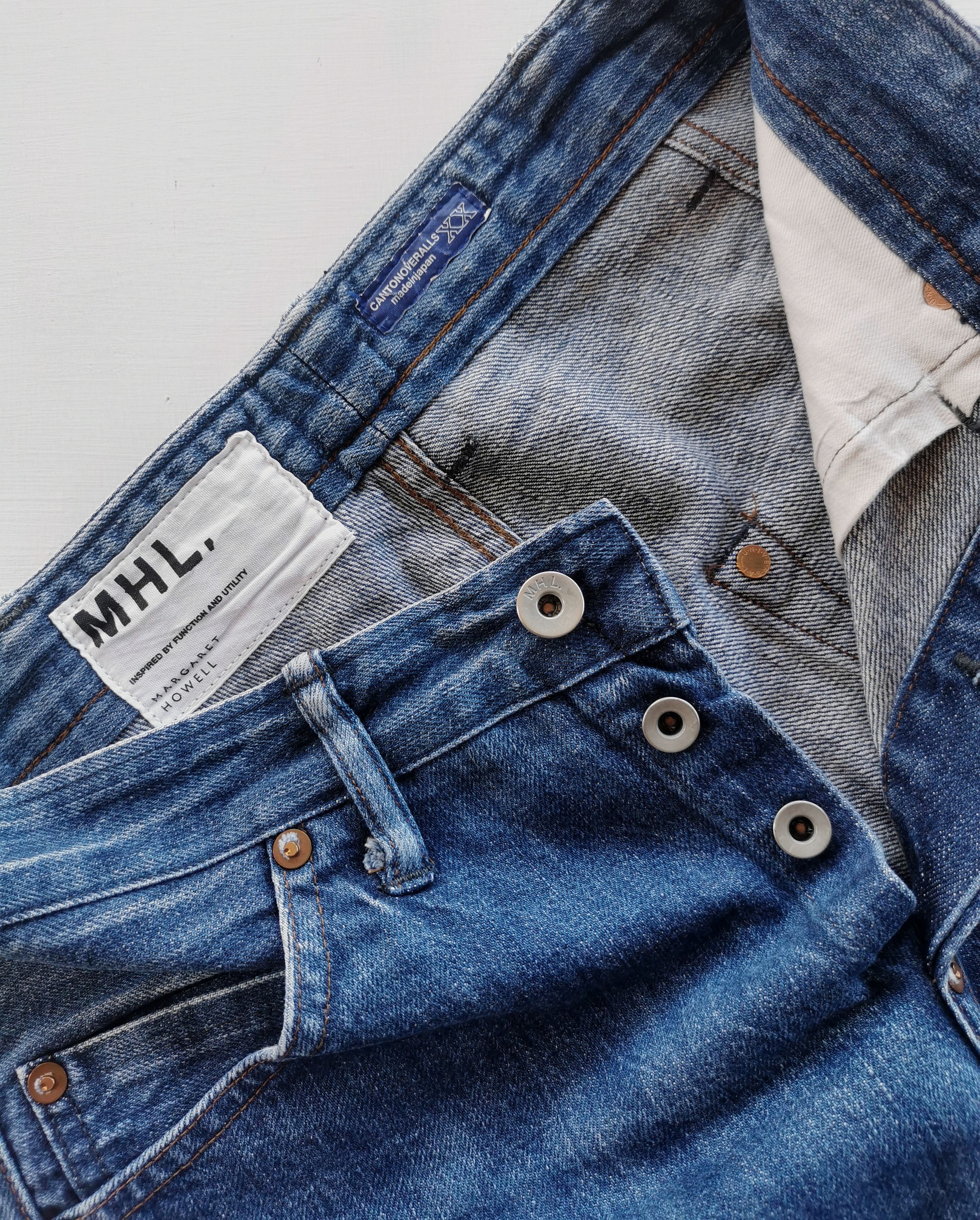 Margaret Howell MHL Canton Overalls Worker Selvedge Denim Size US 27 - 11 Thumbnail