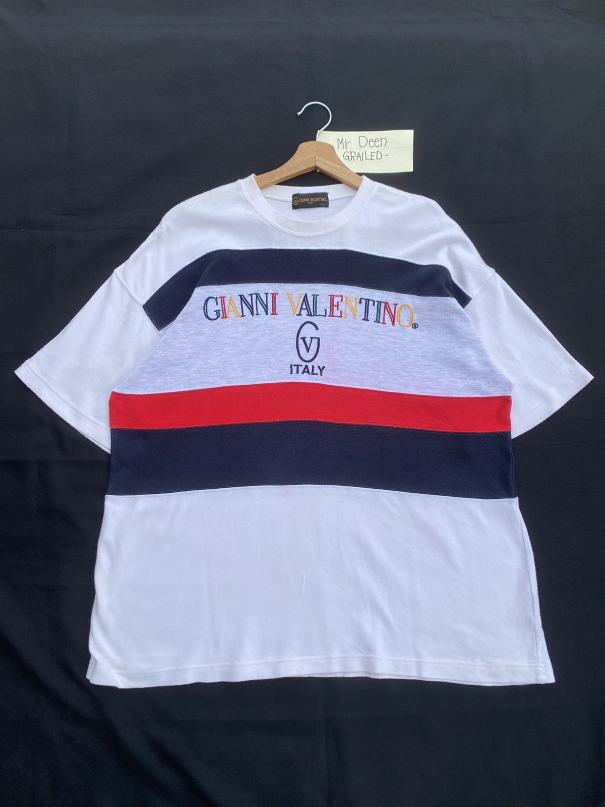 Gianni Valentino Rare Vintage Gianni Valentino Spellout Tshirt Size US L / EU 52-54 / 3 - 2 Thumbnail