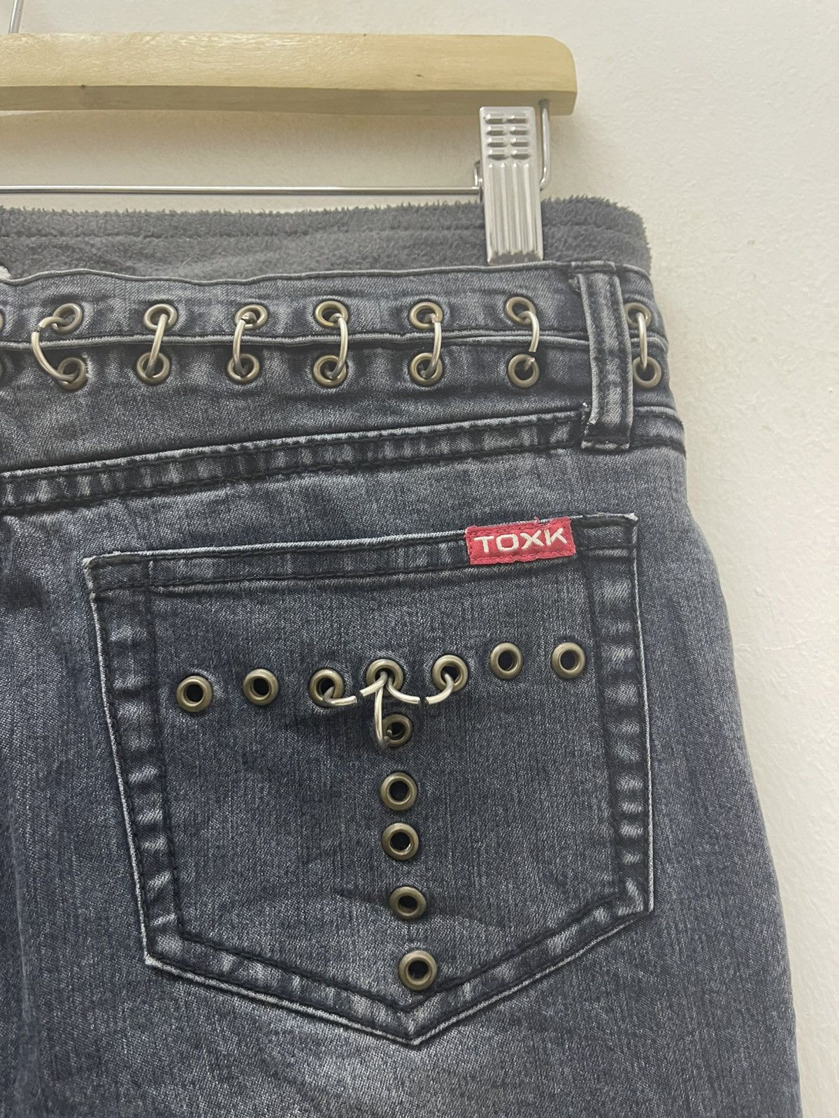 Japanese Brand Rare Vintage TOXK Jeans Punk Piercing Seditionaries Flare Size US 27 - 6 Thumbnail