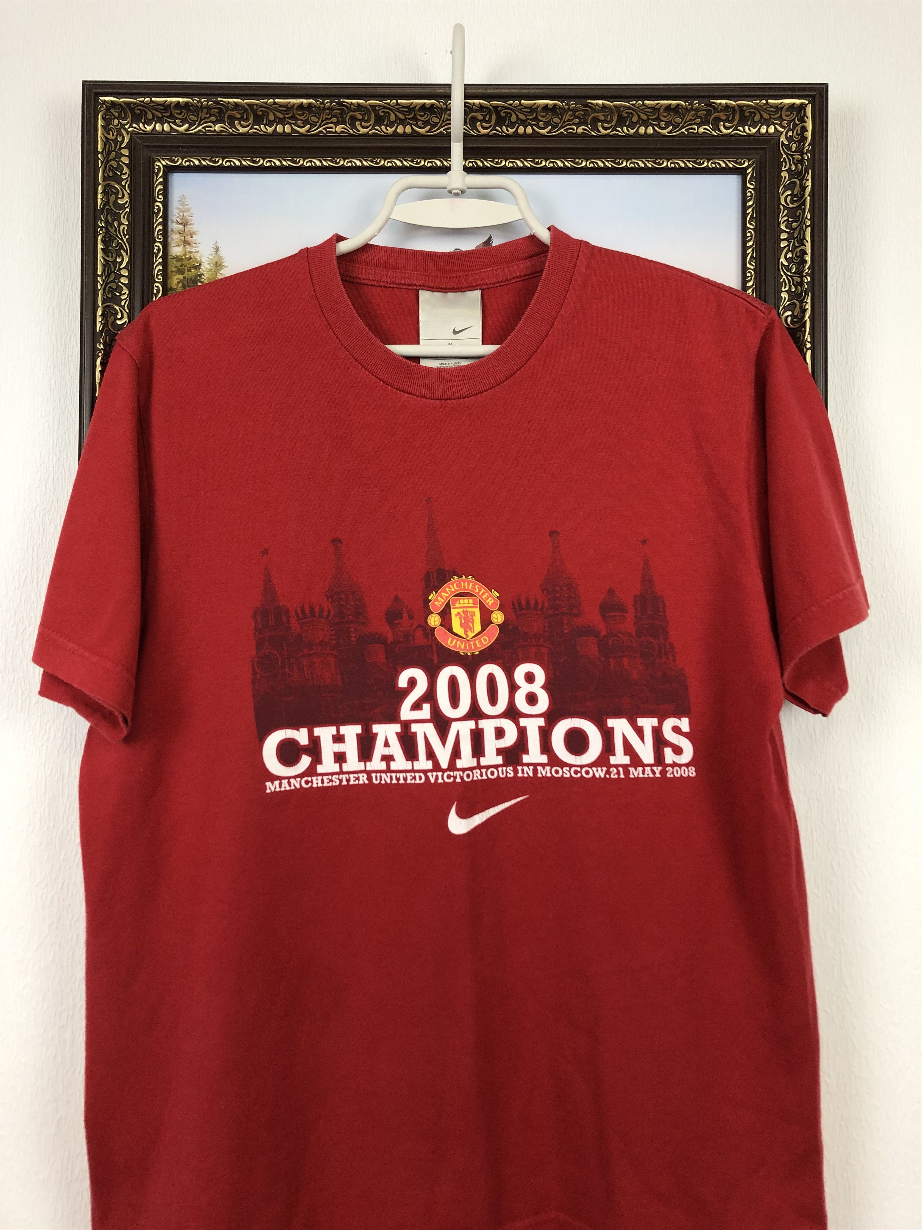Nike Vintage Football Shirt Manchester United Tee Champions M Size US M / EU 48-50 / 2 - 2 Thumbnail