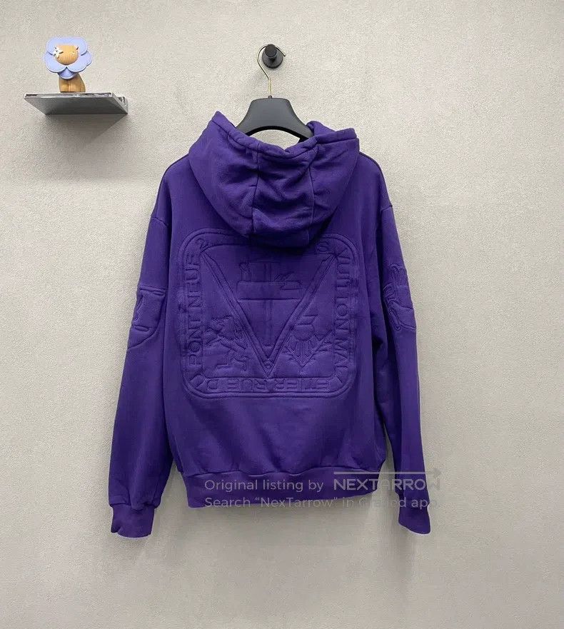 Louis Vuitton Louis Vuitton Purple Embossed Hoodie Size US XS / EU 42 / 0 - 3 Thumbnail