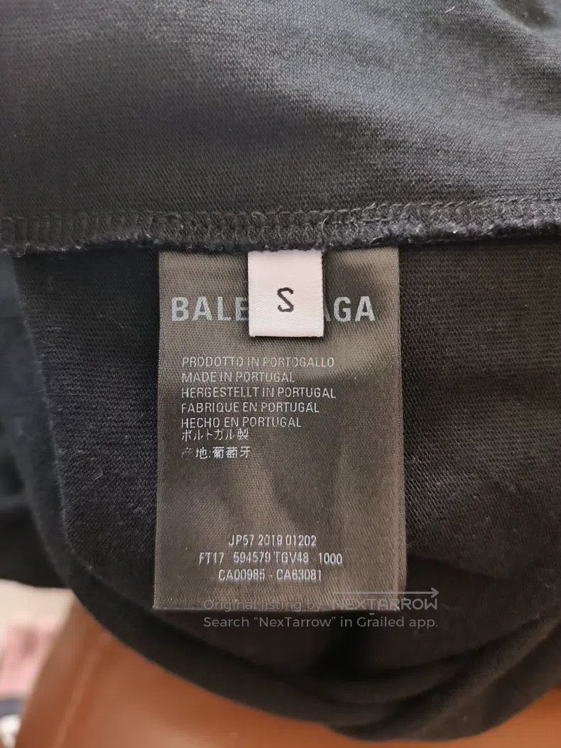 Balenciaga Balenciaga Crown wheat ear embroidery logo T-shirt Size US S / EU 44-46 / 1 - 5 Thumbnail