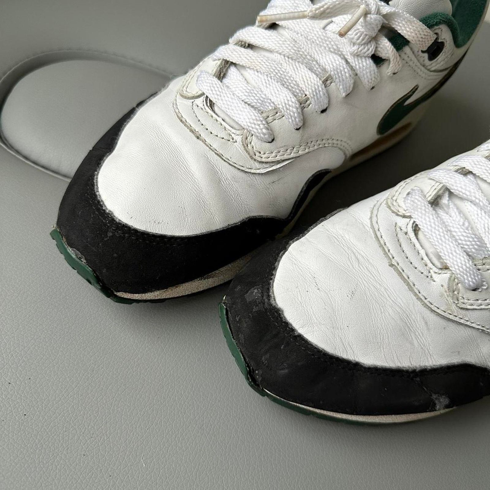 Nike RARE Nike Air Max 1 OG Black Forest Green 2003 US Size 9.5 Size US 9.5 / EU 42-43 - 6 Thumbnail