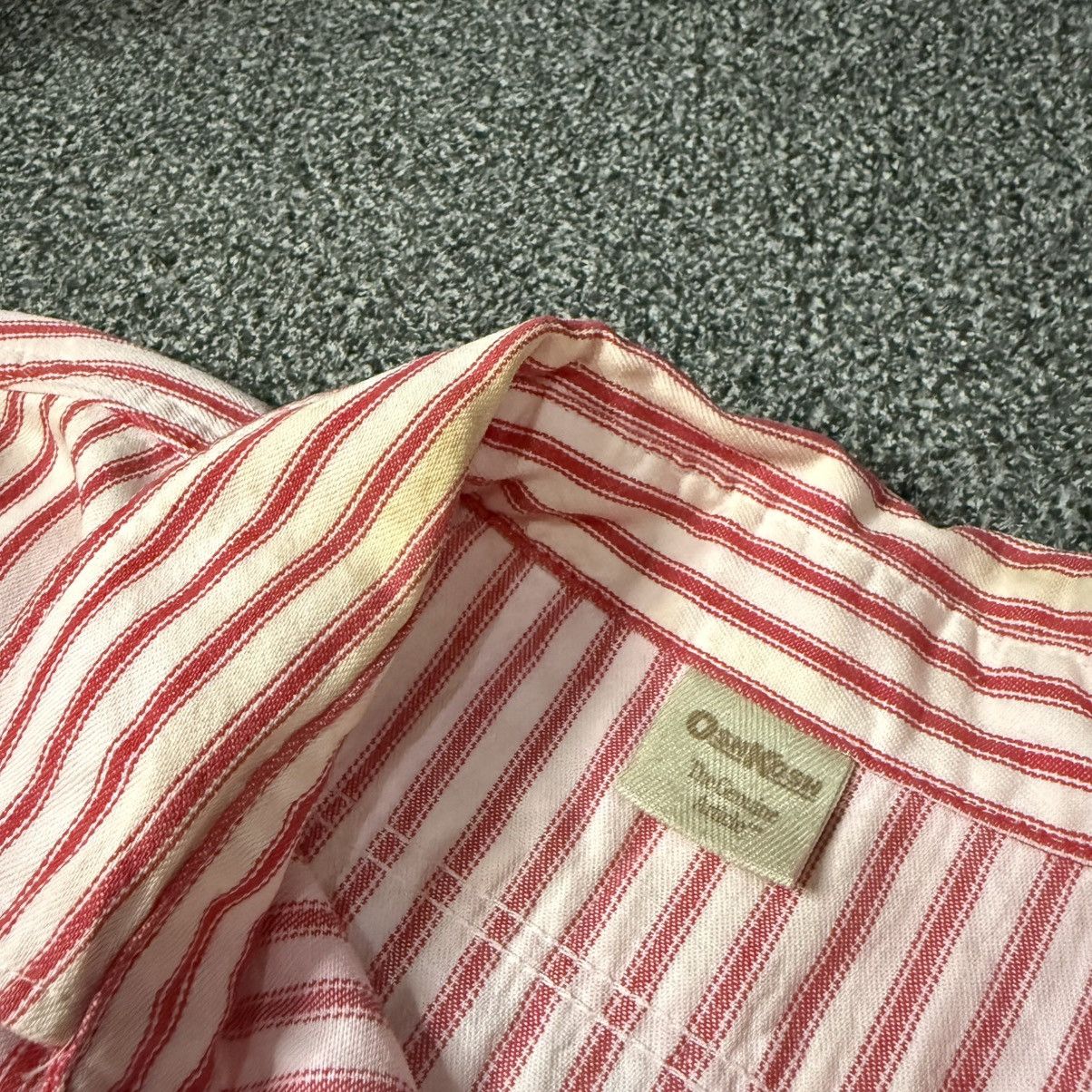 Oshkosh 🔥🇺🇸Vintage 80s Striped Cotton Button Down Double Chest Pocket Size US L / EU 52-54 / 3 - 8 Thumbnail