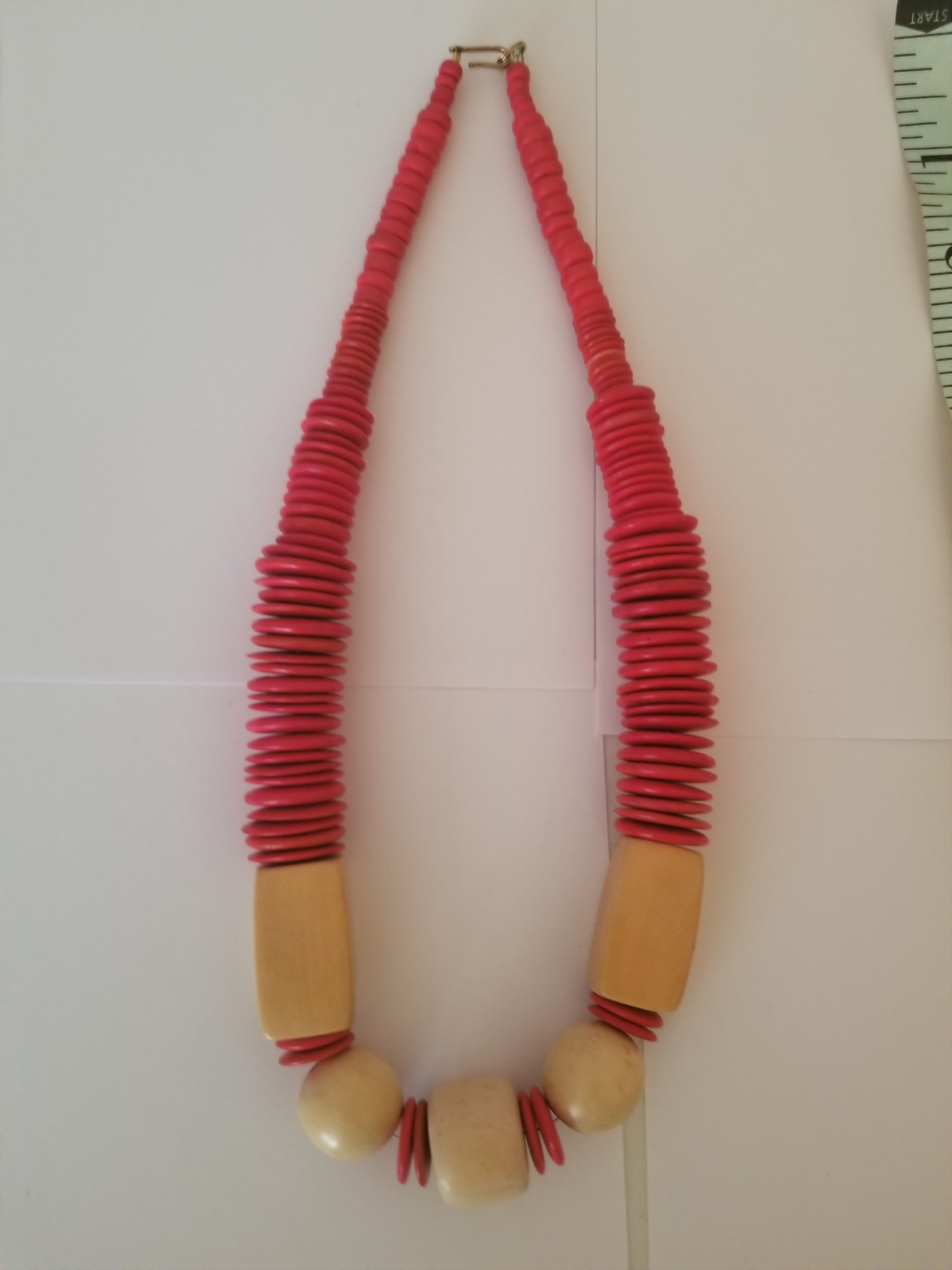 Other African Beaded Tribal Necklace Wood Beads RED JEWLERY Size ONE SIZE - 2 Thumbnail
