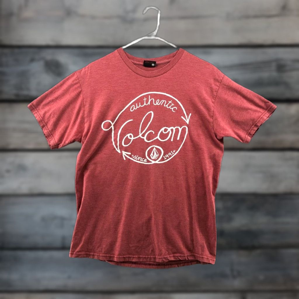 Volcom VINTAGE Volcom Logo T Shirt Mens Medium M Red Cotton Short Sleeve Crewneck Modern California Size US M / EU 48-50 / 2 - 1 Thumbnail