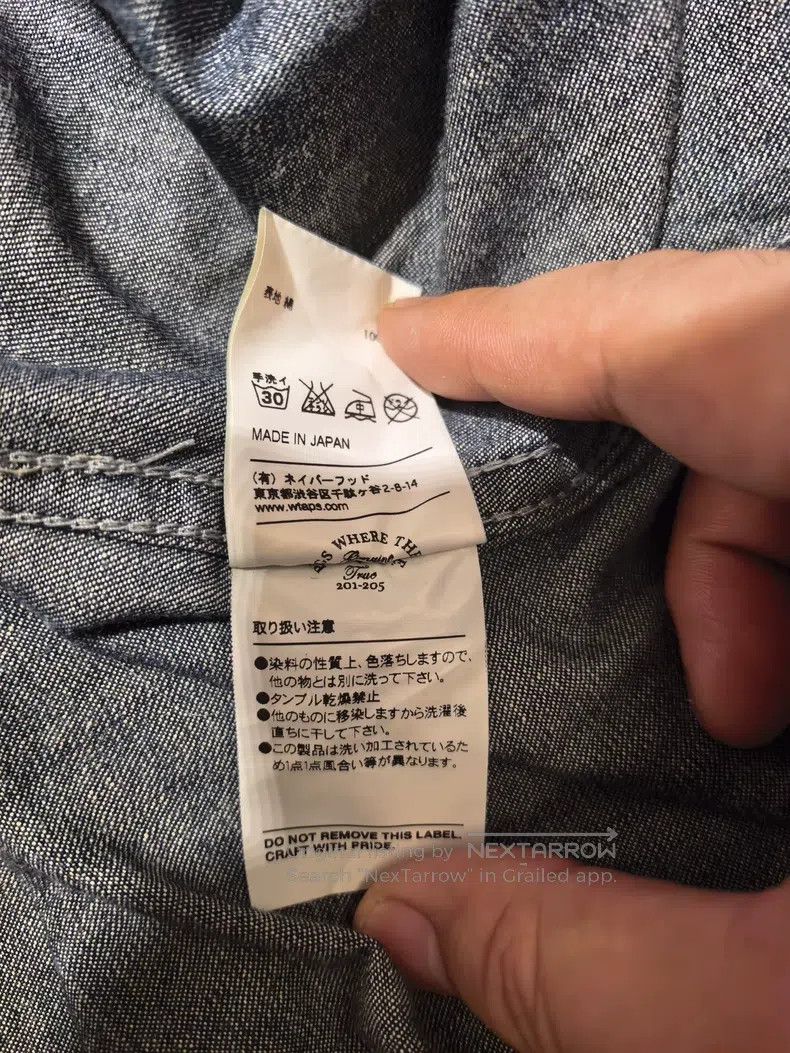 Wtaps Wtaps Washed vintage denim shirt Size US M / EU 48-50 / 2 - 7 Thumbnail