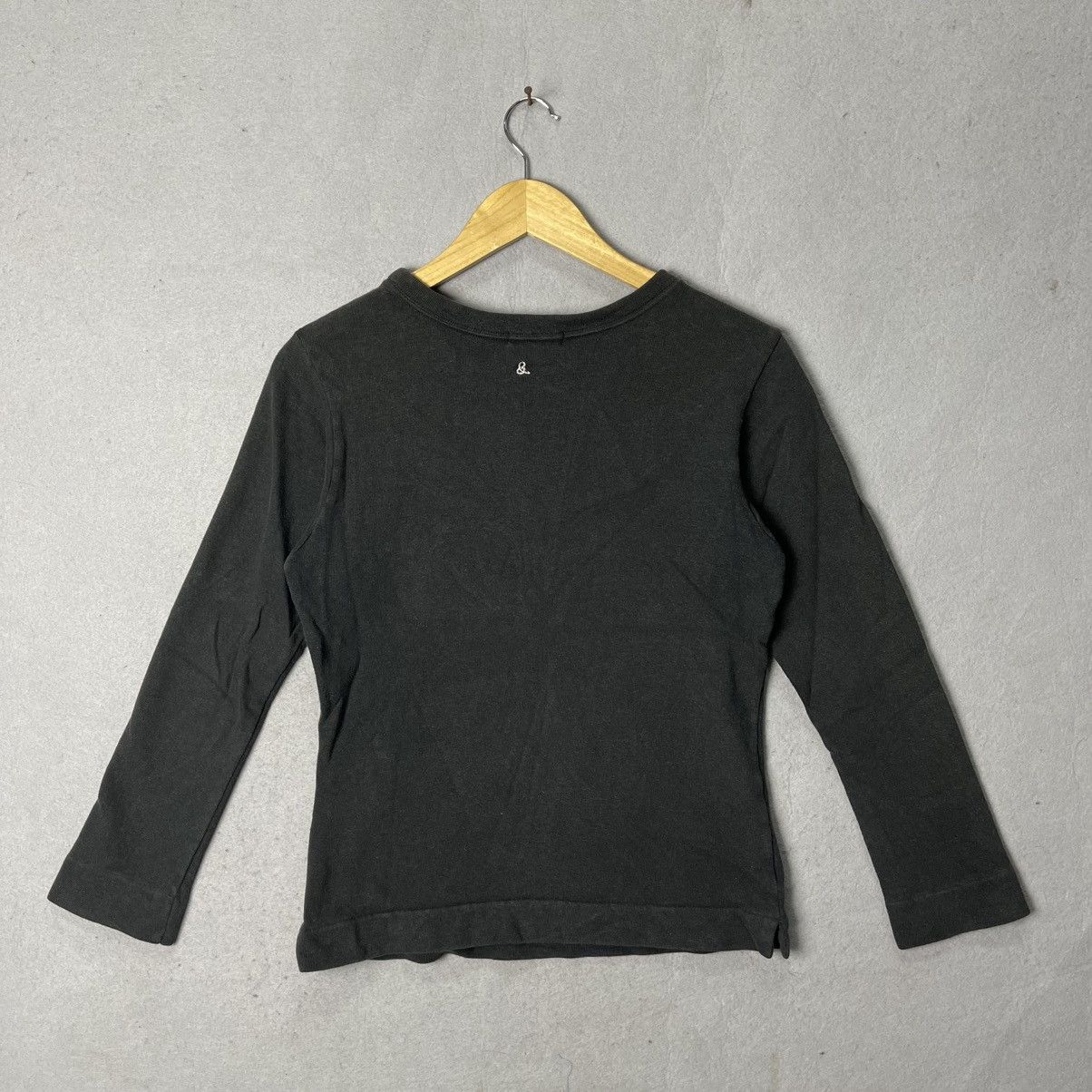 45rpm Vintage 45rpm Japan Garment Dyed Long Sleeve Tee Black Small Size US S / EU 44-46 / 1 - 5 Thumbnail