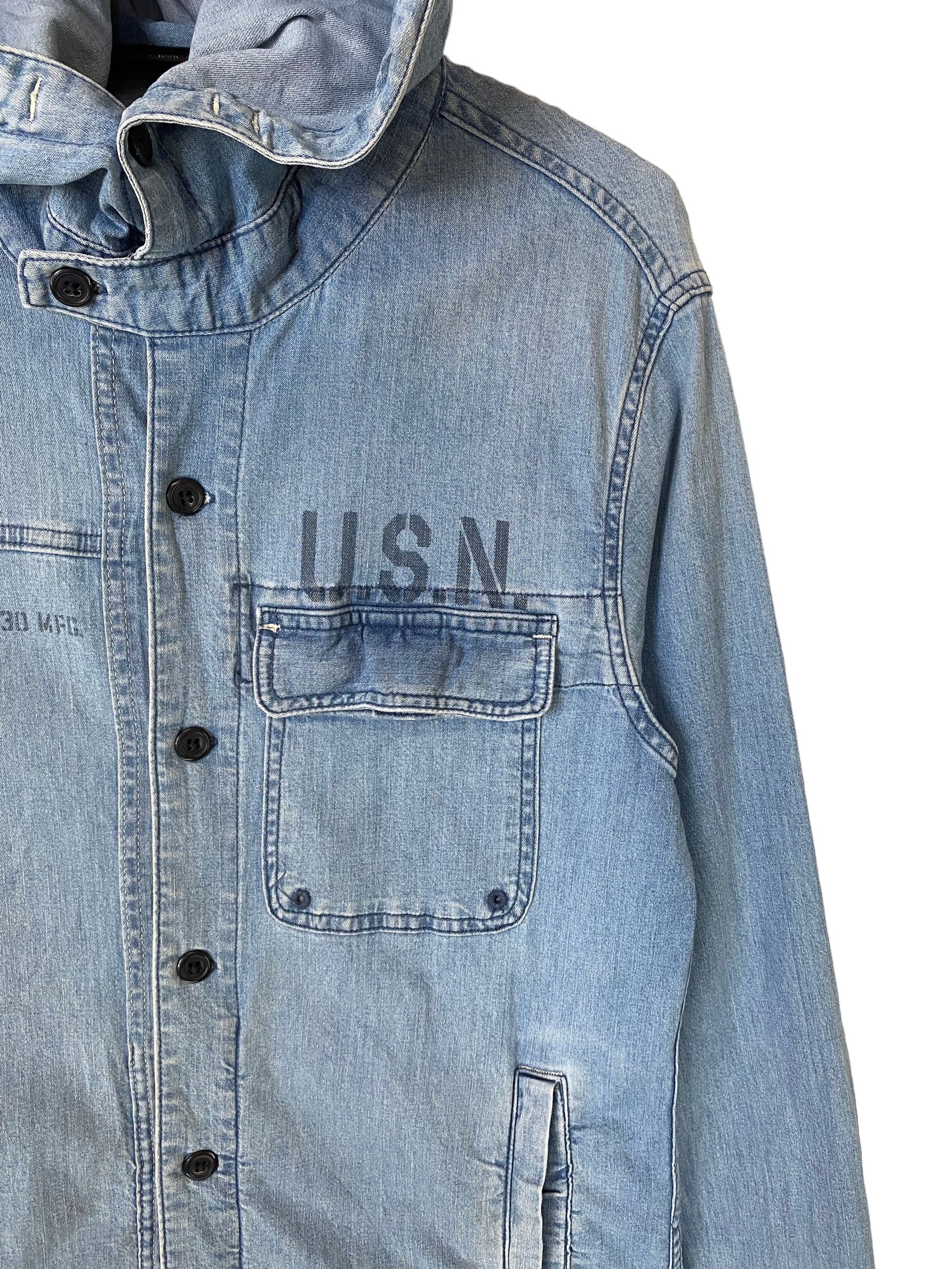 Avirex Avirex United states navy chambray hoodie jacket Size US S / EU 44-46 / 1 - 4 Thumbnail