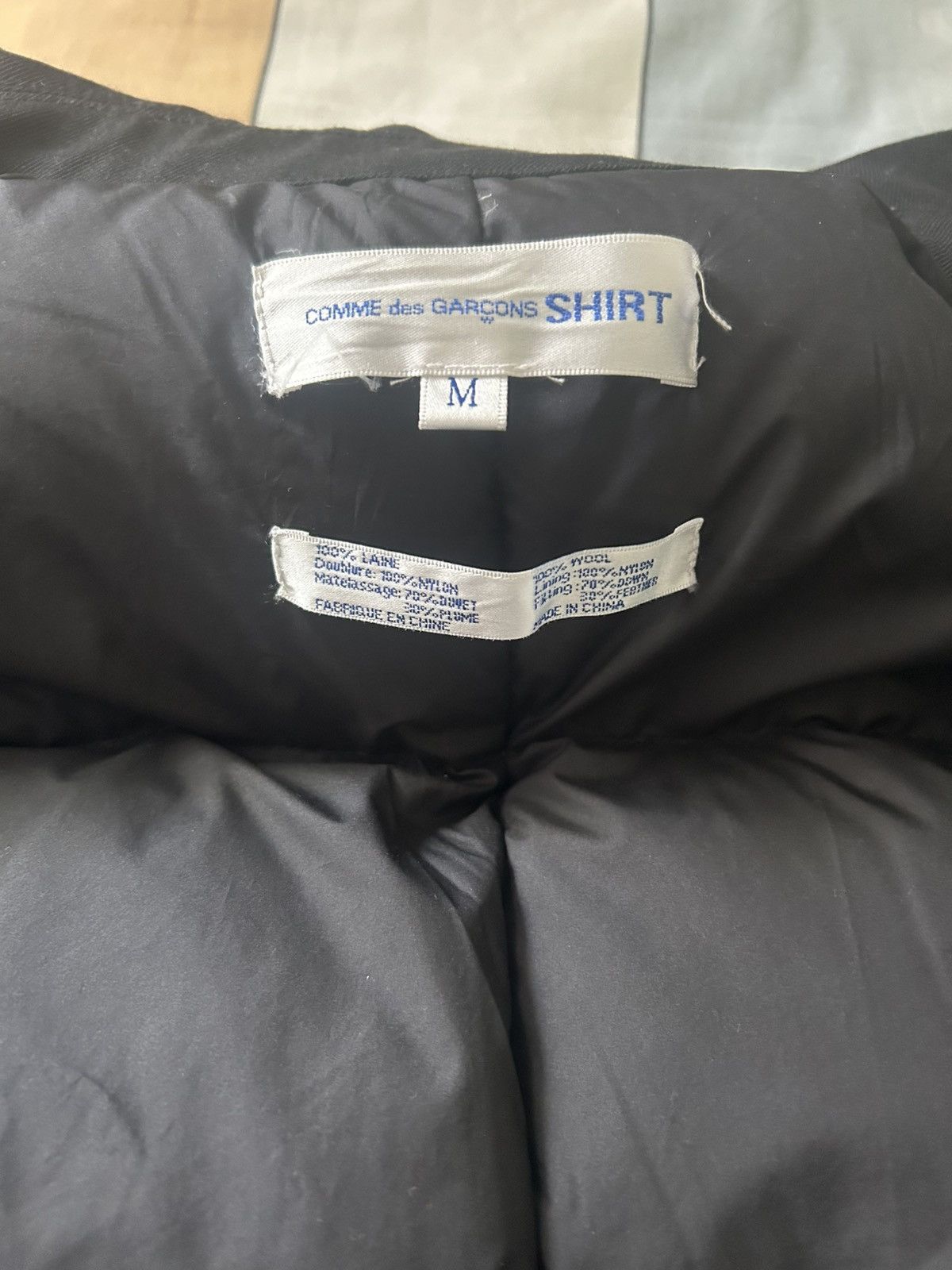 Comme des Garcons SHIRT cdg shirt wool down jacket Size US M / EU 48-50 / 2 - 3 Thumbnail