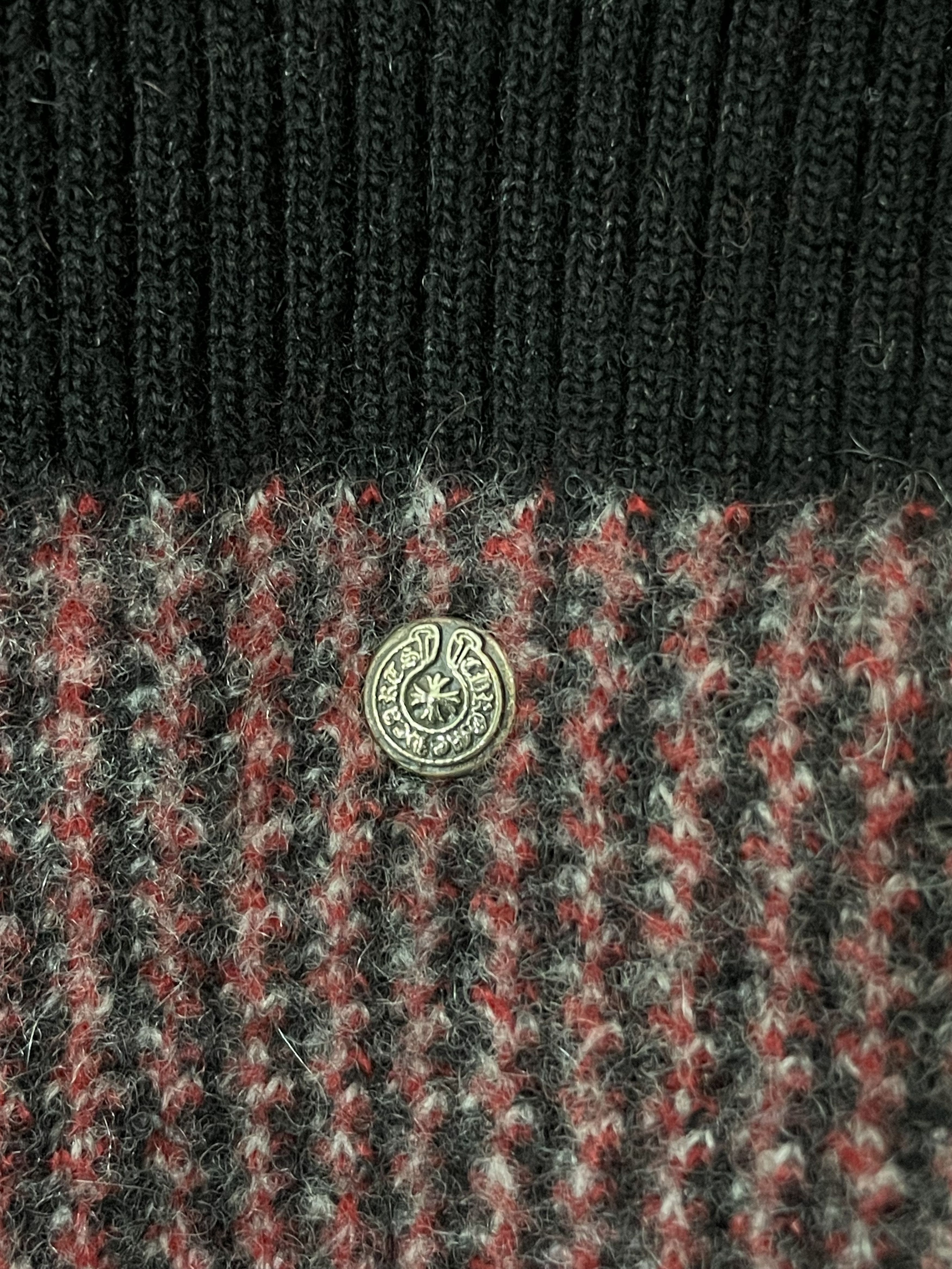 Chrome Hearts Chrome Hearts Cashmere Black&Red Cross Plaid Sweater Size M / US 6-8 / IT 42-44 - 8 Thumbnail