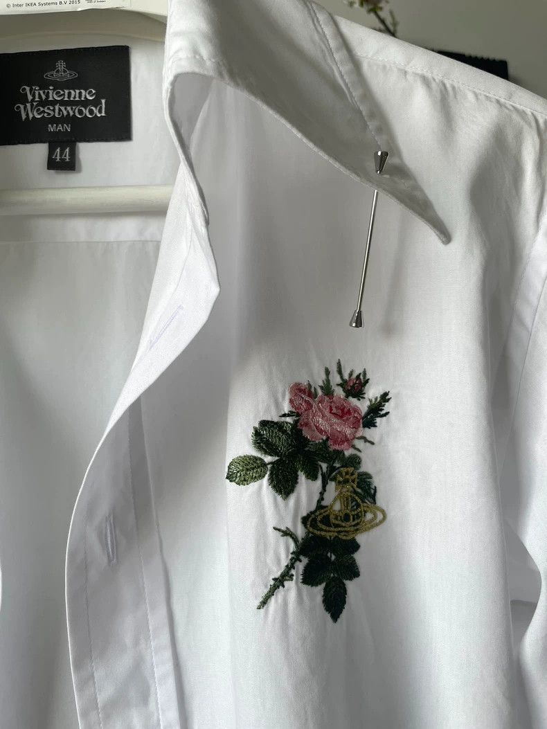 Vivienne Westwood Vivienne Westwood size44 Rose embroidered shirt Size M / US 6-8 / IT 42-44 - 4 Thumbnail